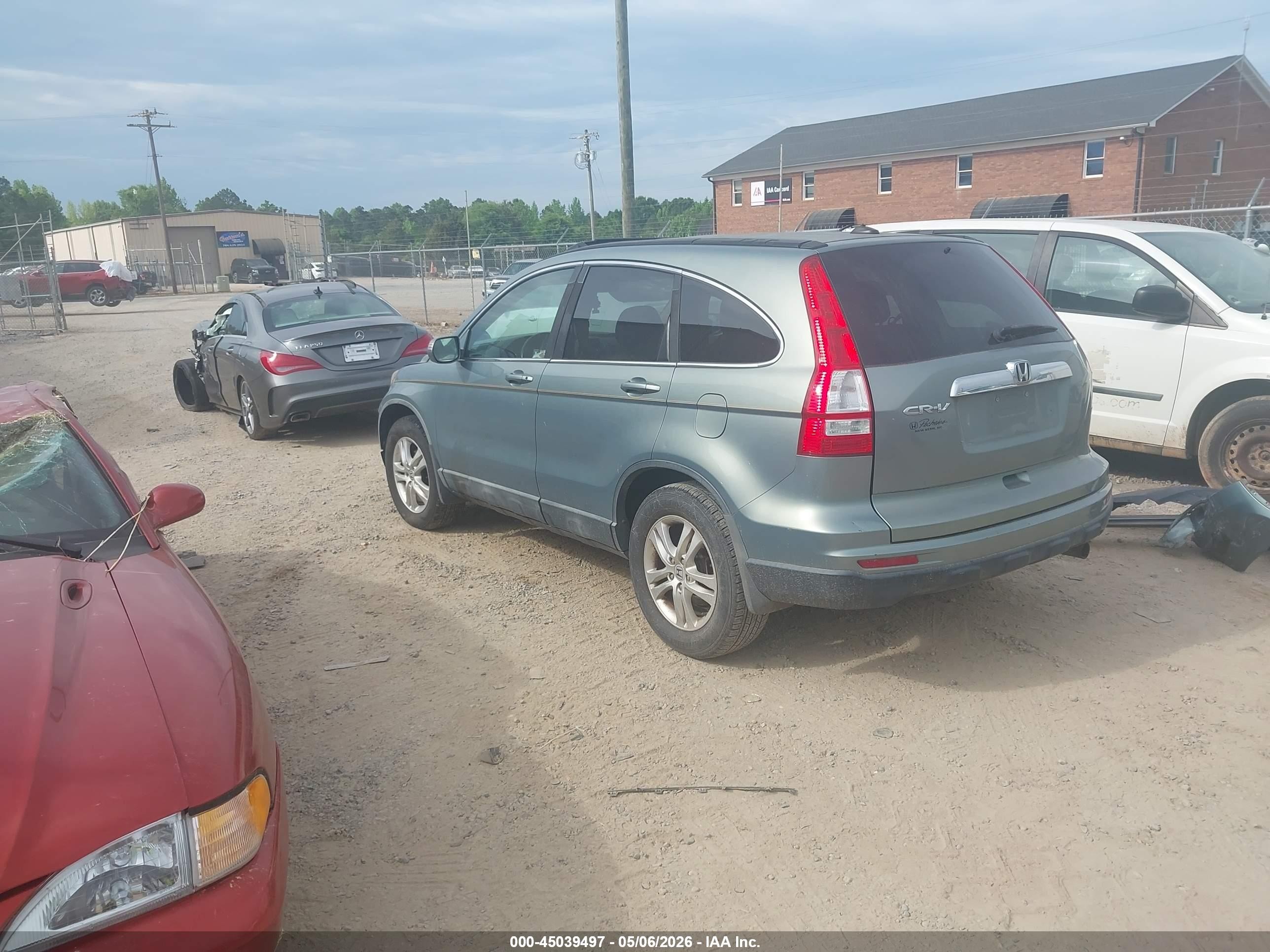 2010 Honda Cr-v Ex-l Зеленый vin: 5J6RE3H71AL045048