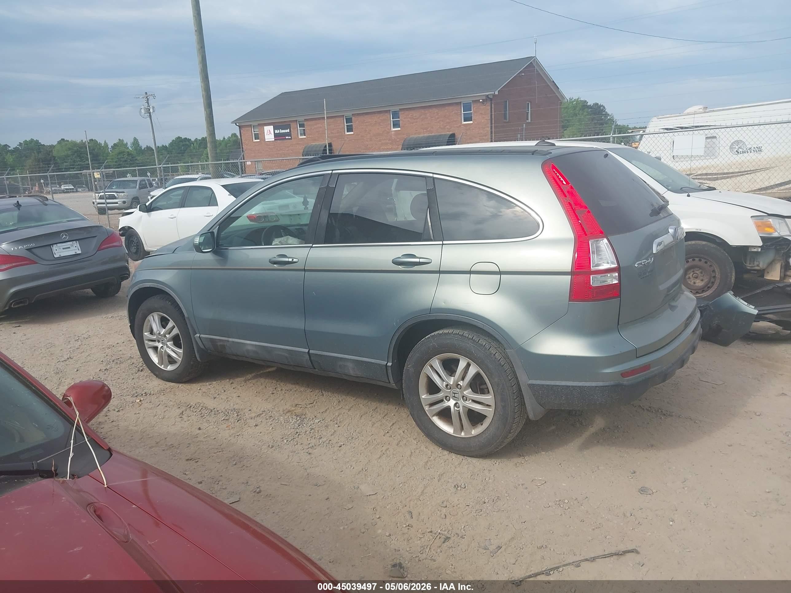 2010 Honda Cr-v Ex-l Зеленый vin: 5J6RE3H71AL045048