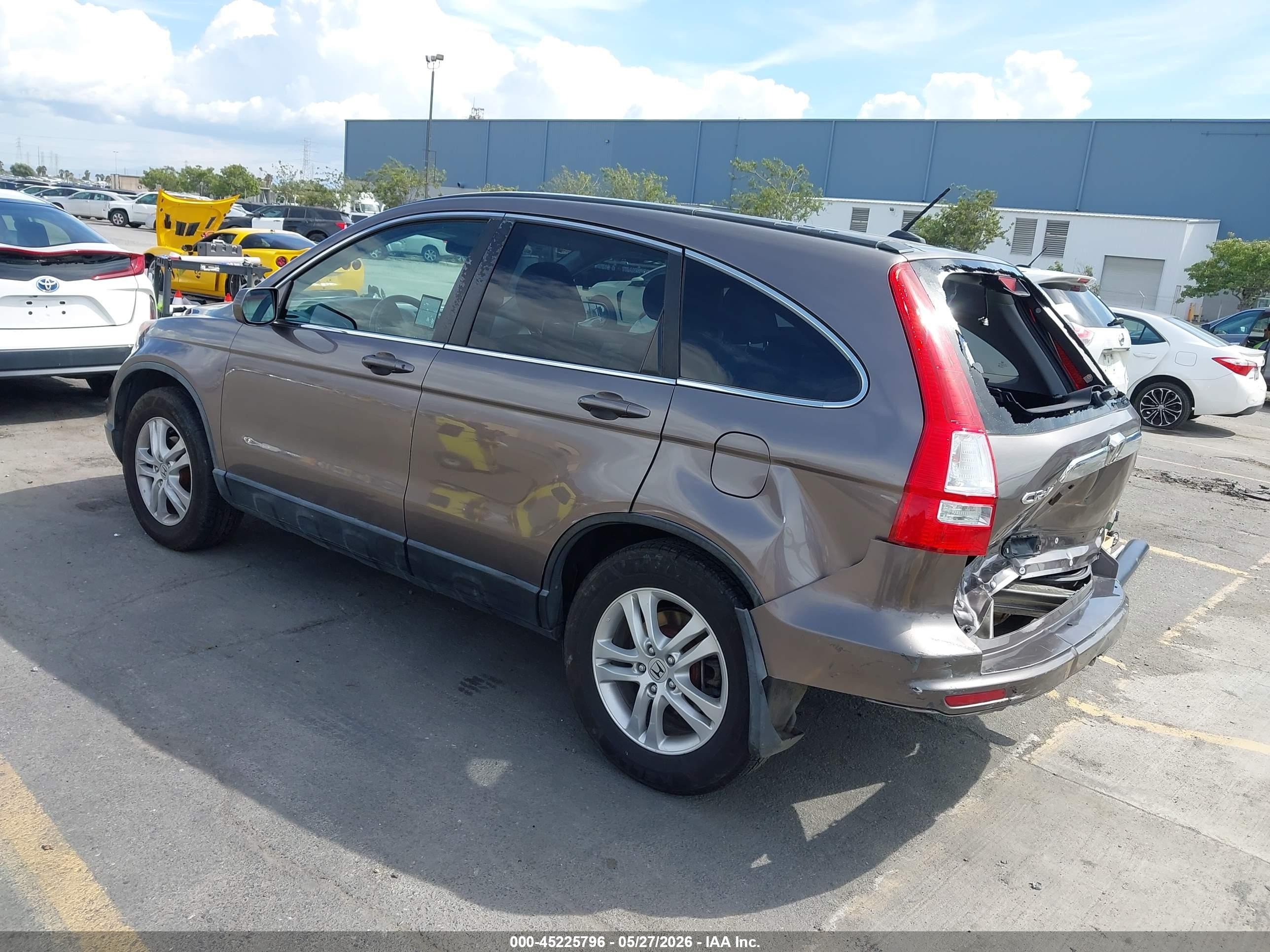 2011 Honda Cr-v Ex-l Brown vin: 5J6RE3H71BL036819