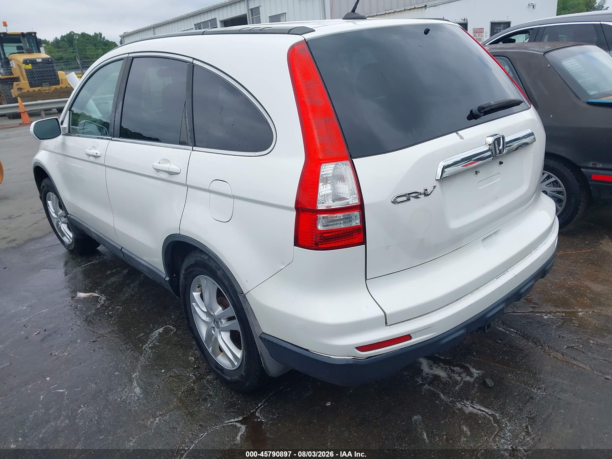 2010 Honda Cr-v Ex-l White vin: 5J6RE3H72AL009725