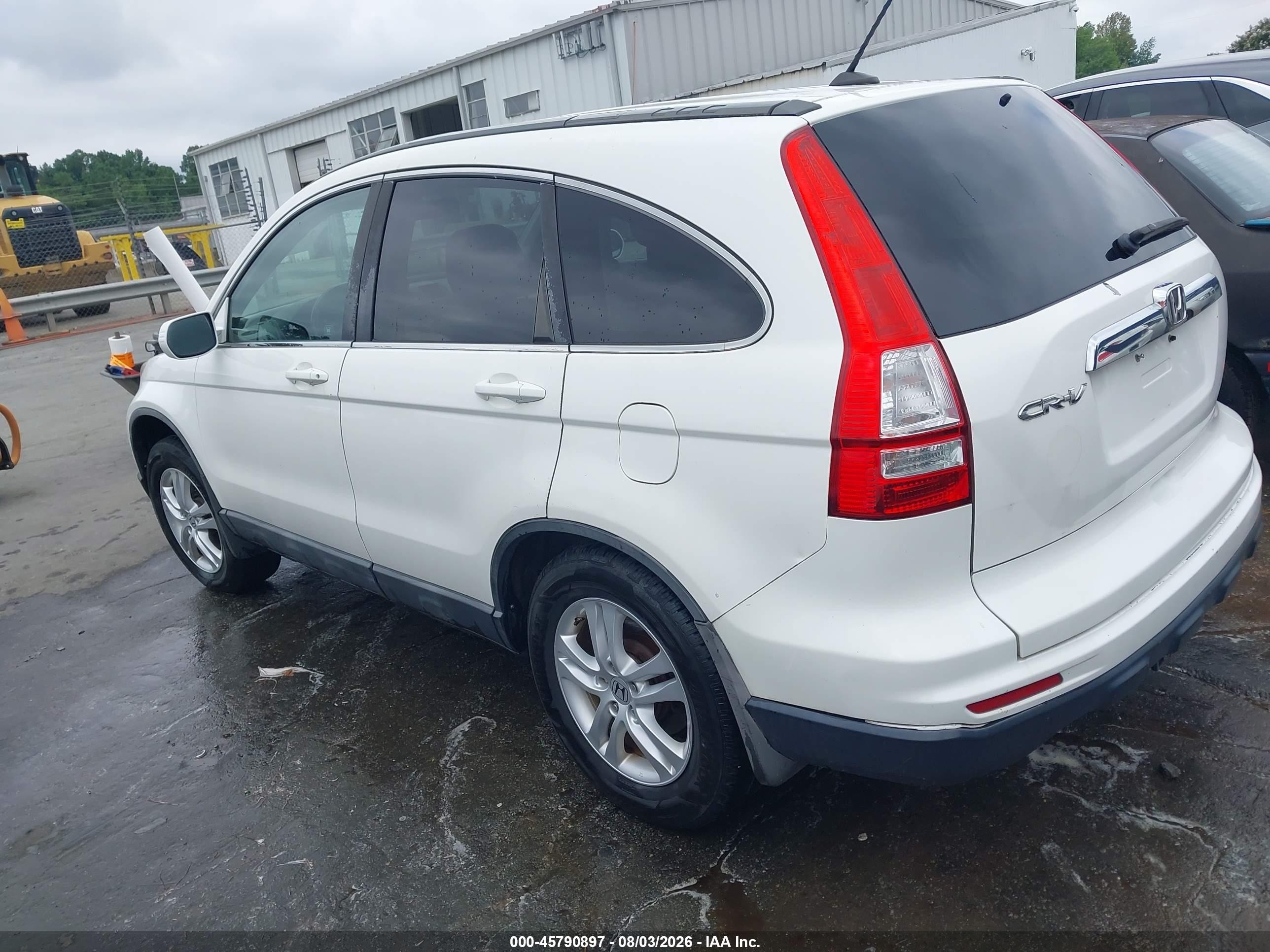 2010 Honda Cr-v Ex-l White vin: 5J6RE3H72AL009725