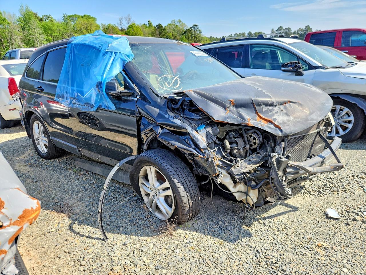 2010 Honda Cr-v Exl Black vin: 5J6RE3H72AL022877