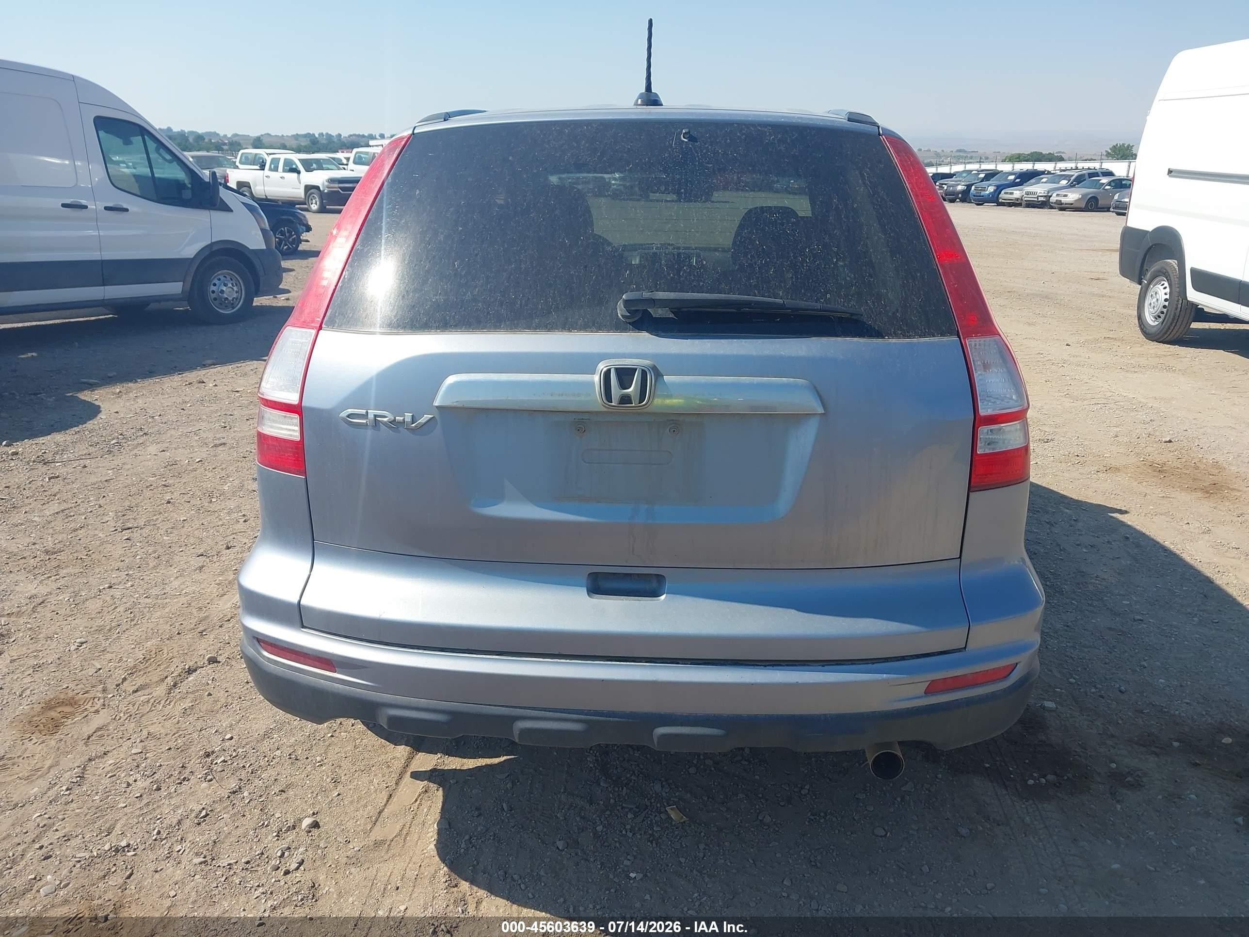 2010 Honda Cr-v Ex-l Blue vin: 5J6RE3H72AL023835