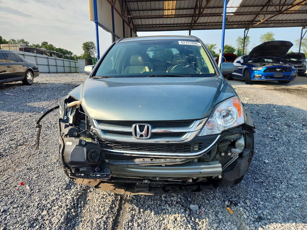 2010 Honda Cr-v Exl Blue vin: 5J6RE3H72AL045060