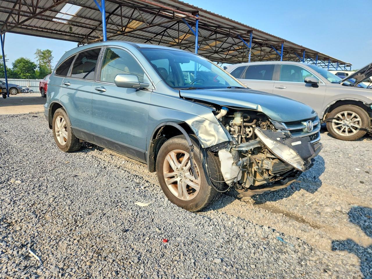 2010 Honda Cr-v Exl Blue vin: 5J6RE3H72AL045060