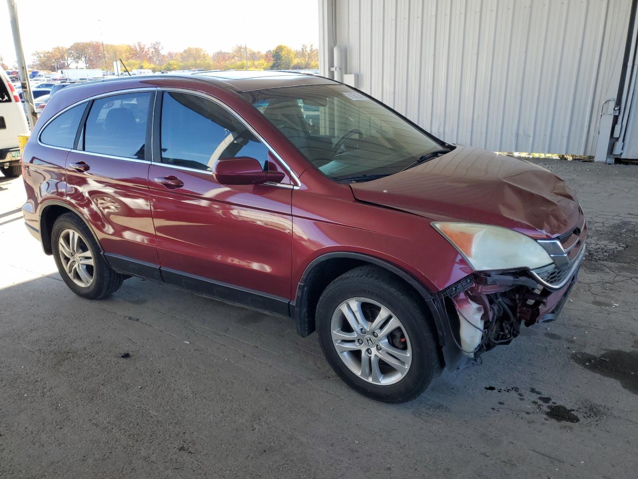 2010 Honda Cr-v Exl Red vin: 5J6RE3H72AL049920