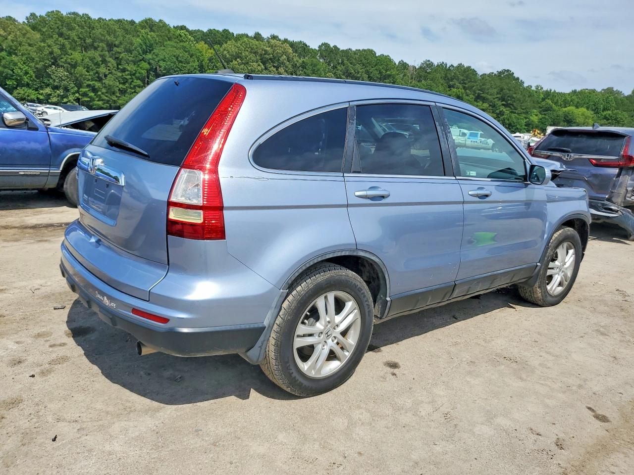 2010 Honda Cr-v Exl Blue vin: 5J6RE3H72AL051313