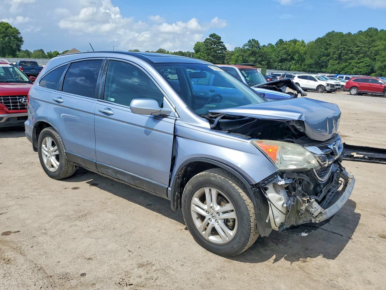 2010 Honda Cr-v Exl Blue vin: 5J6RE3H72AL051313