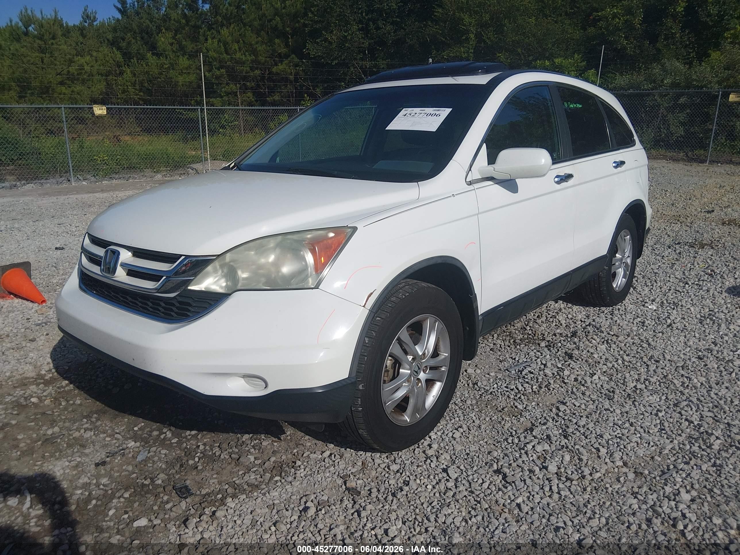 2011 Honda Cr-v Ex-l Белый vin: 5J6RE3H72BL008267