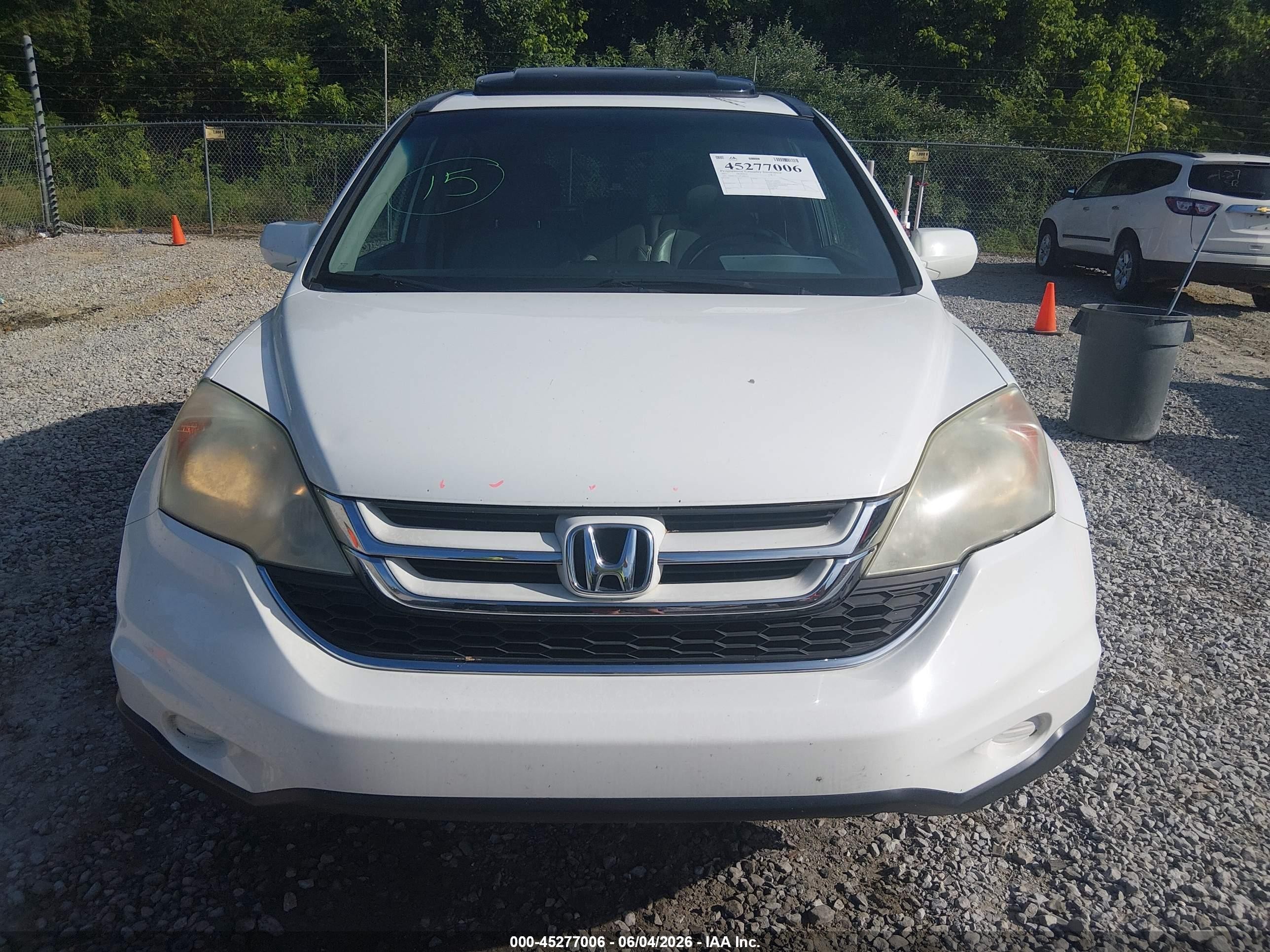 2011 Honda Cr-v Ex-l Белый vin: 5J6RE3H72BL008267
