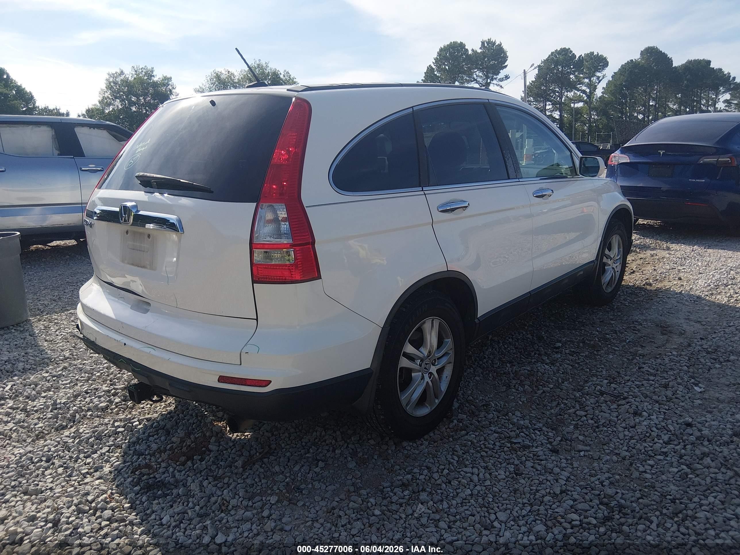 2011 Honda Cr-v Ex-l Белый vin: 5J6RE3H72BL008267
