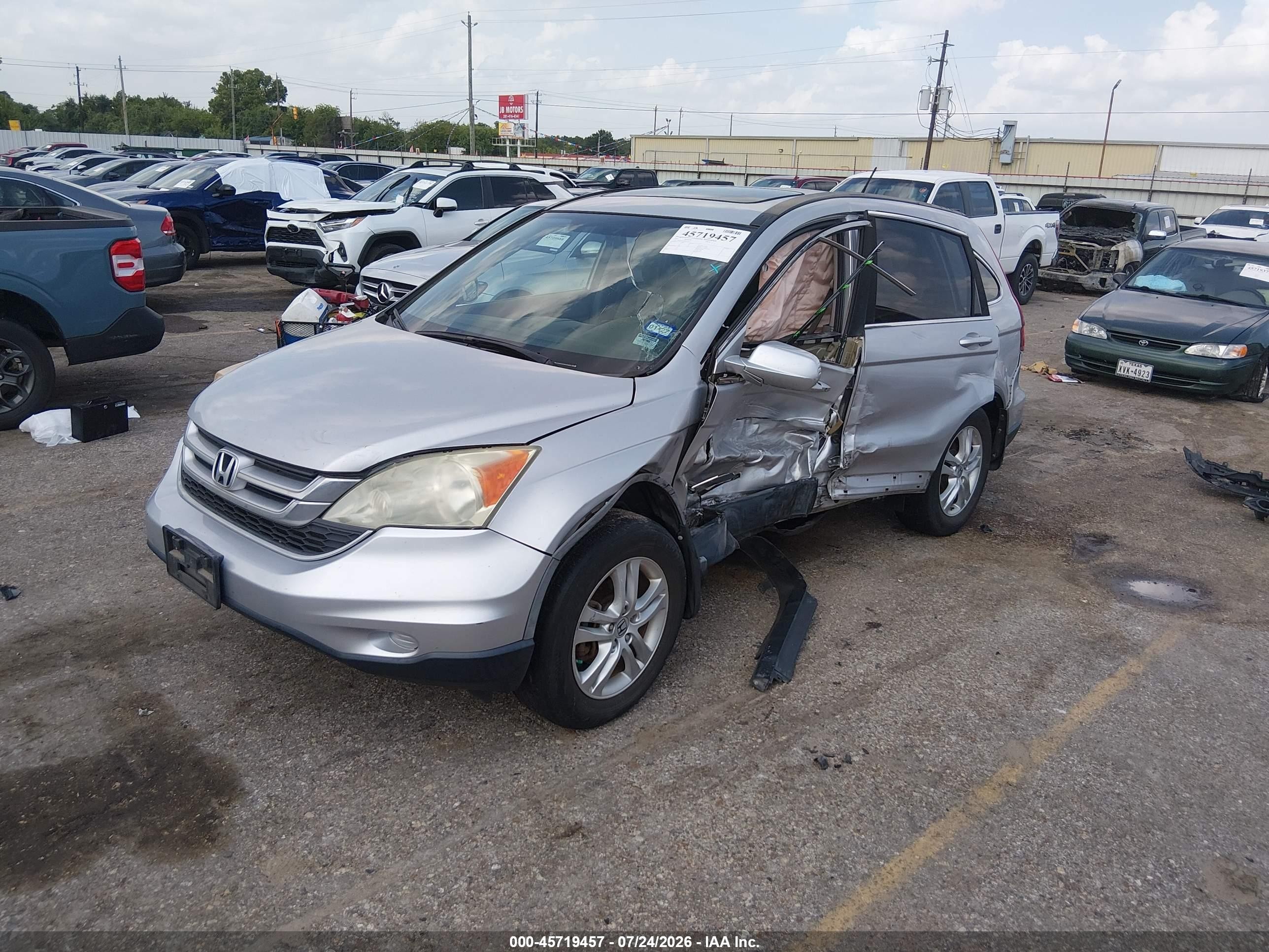 2011 Honda Cr-v Ex-l Серебряный vin: 5J6RE3H72BL014814