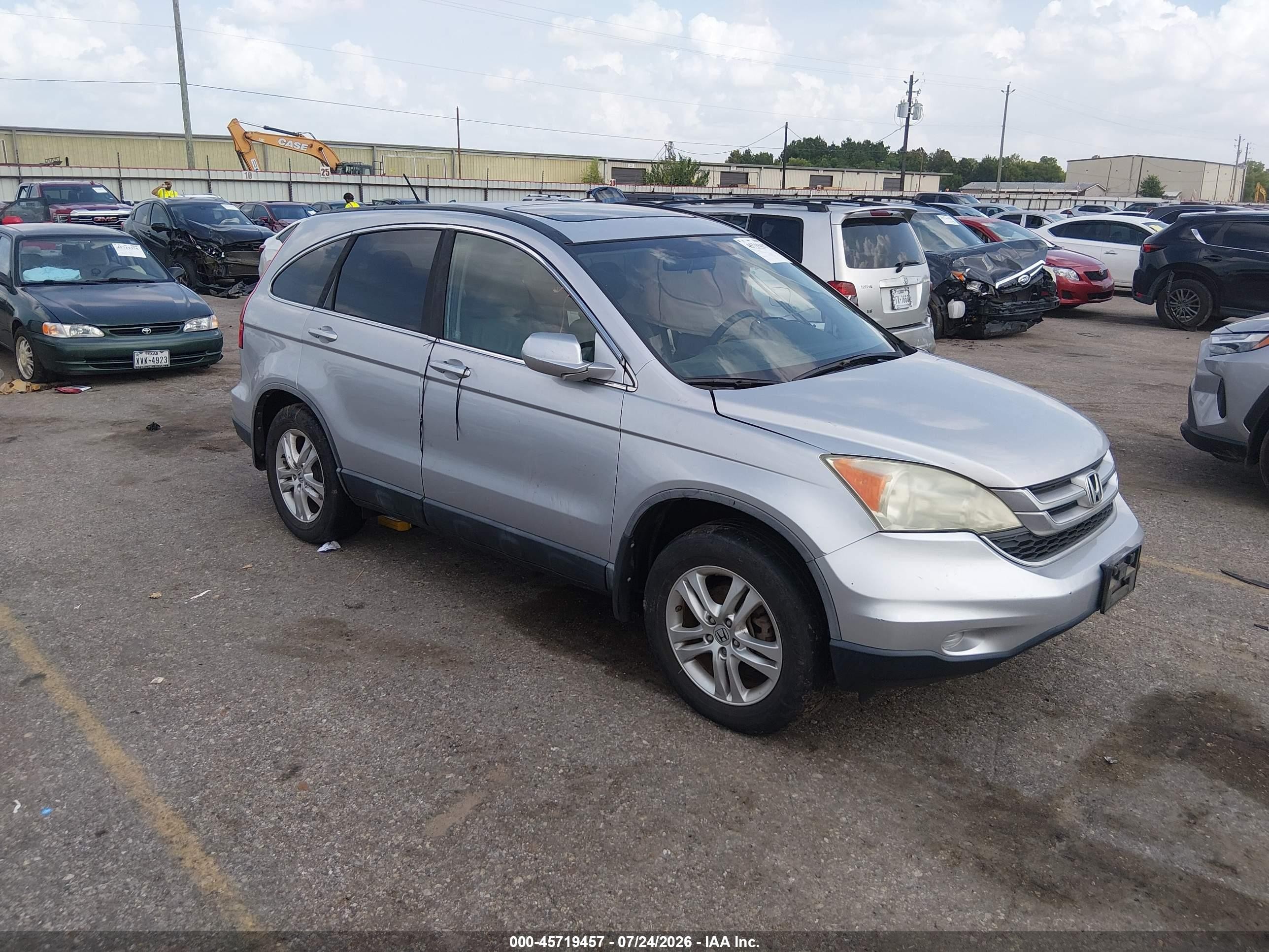 2011 Honda Cr-v Ex-l Silver vin: 5J6RE3H72BL014814