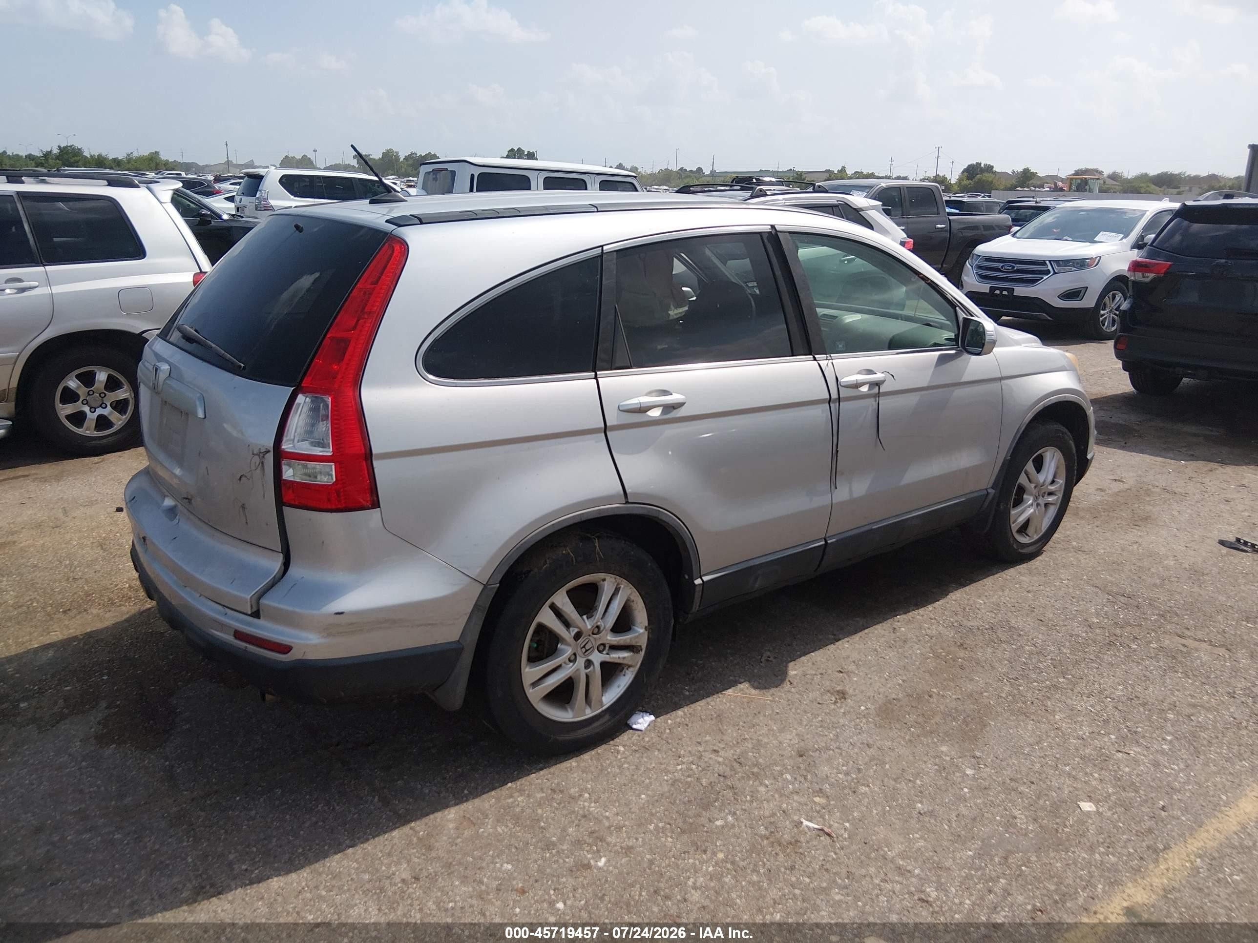 2011 Honda Cr-v Ex-l Серебряный vin: 5J6RE3H72BL014814