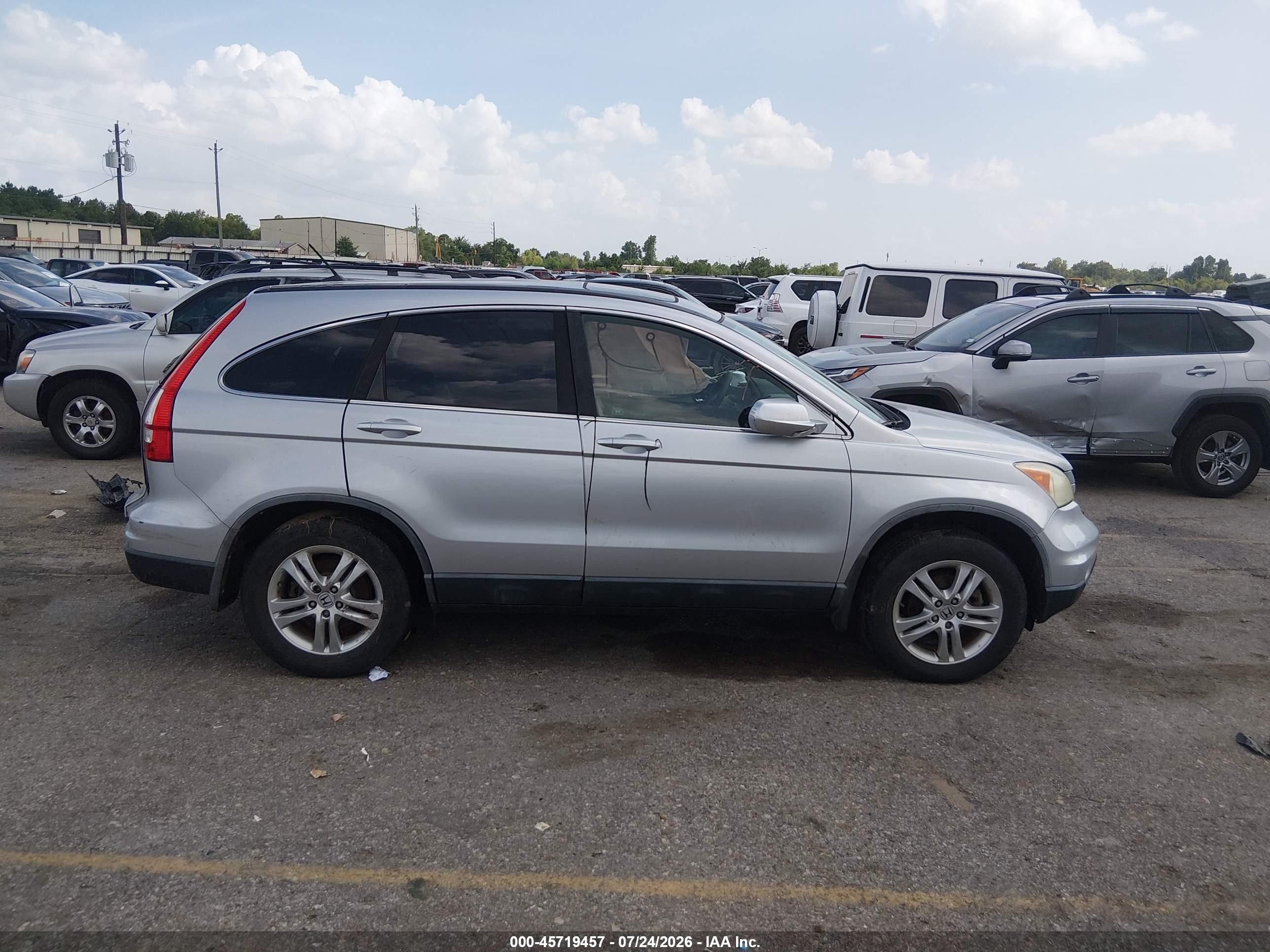 2011 Honda Cr-v Ex-l Серебряный vin: 5J6RE3H72BL014814