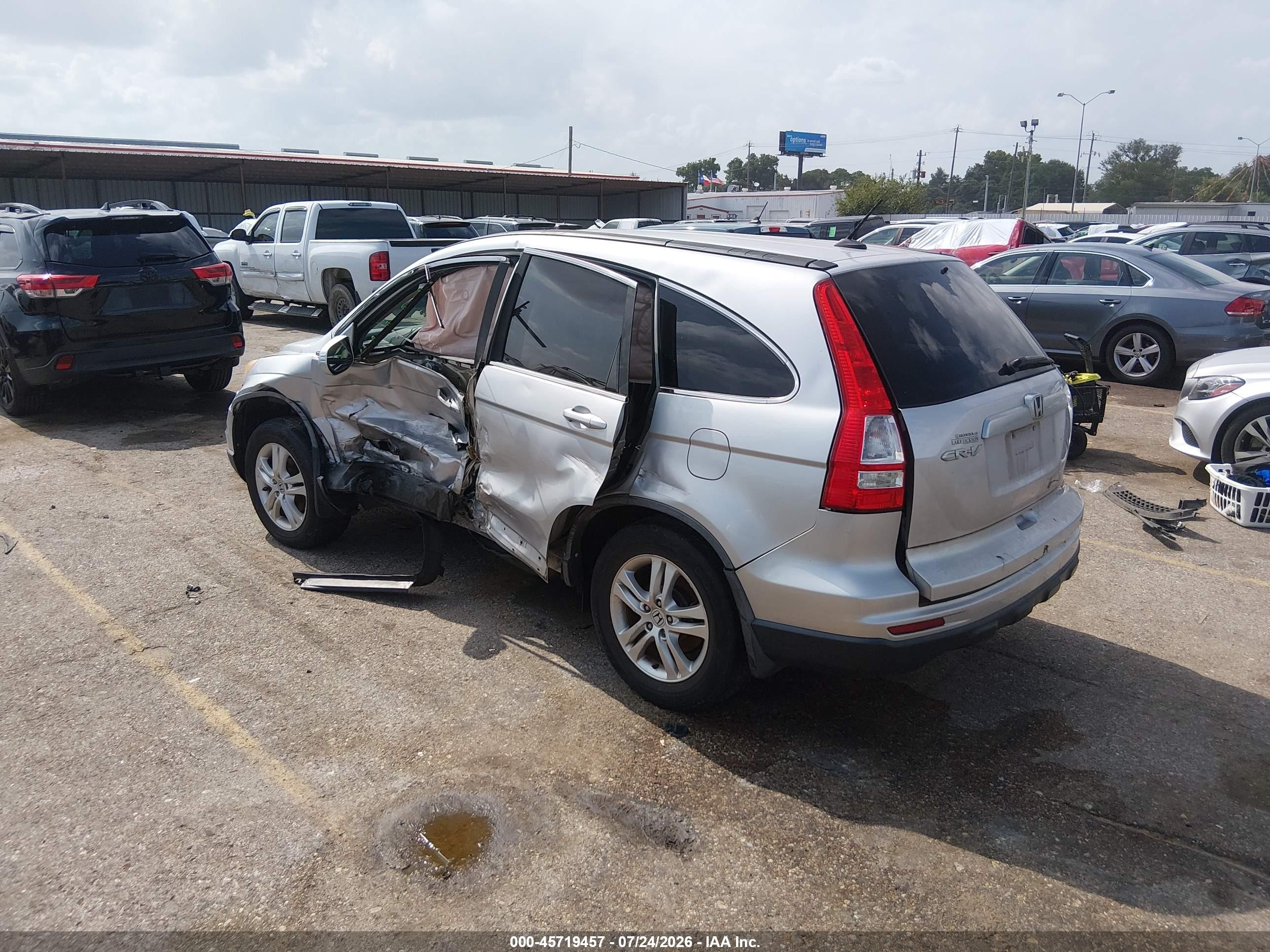 2011 Honda Cr-v Ex-l Серебряный vin: 5J6RE3H72BL014814