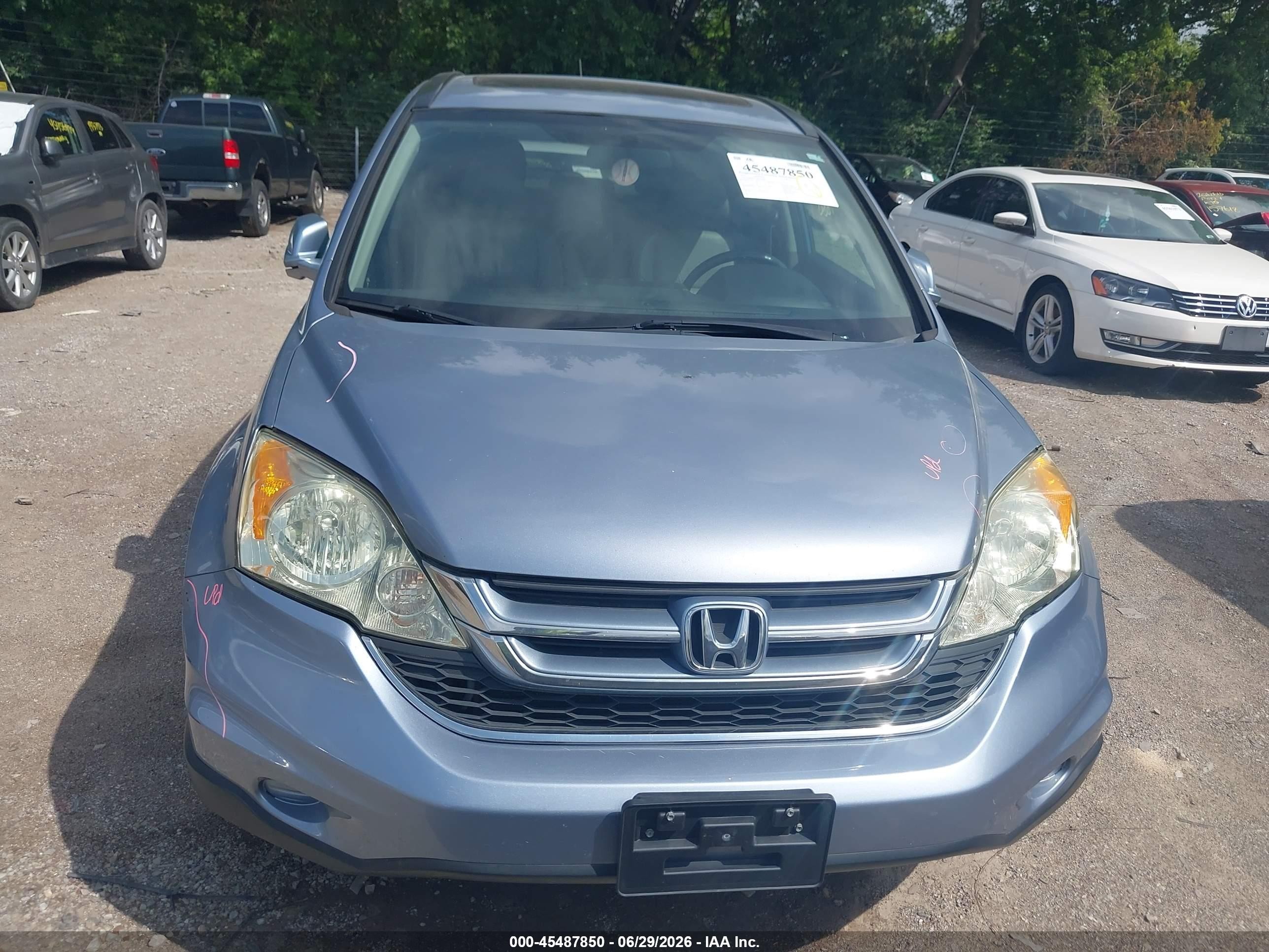 2011 Honda Cr-v Ex-l Blue vin: 5J6RE3H72BL016403
