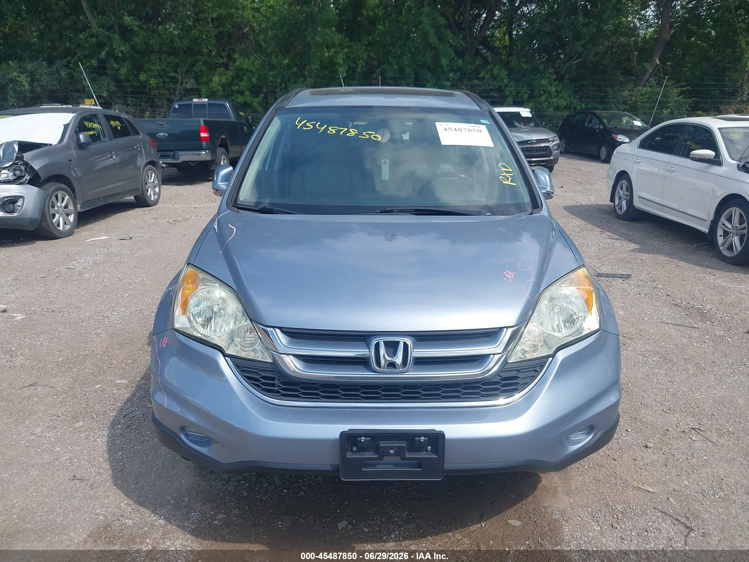 2011 Honda Cr-v Ex-l Blue vin: 5J6RE3H72BL016403