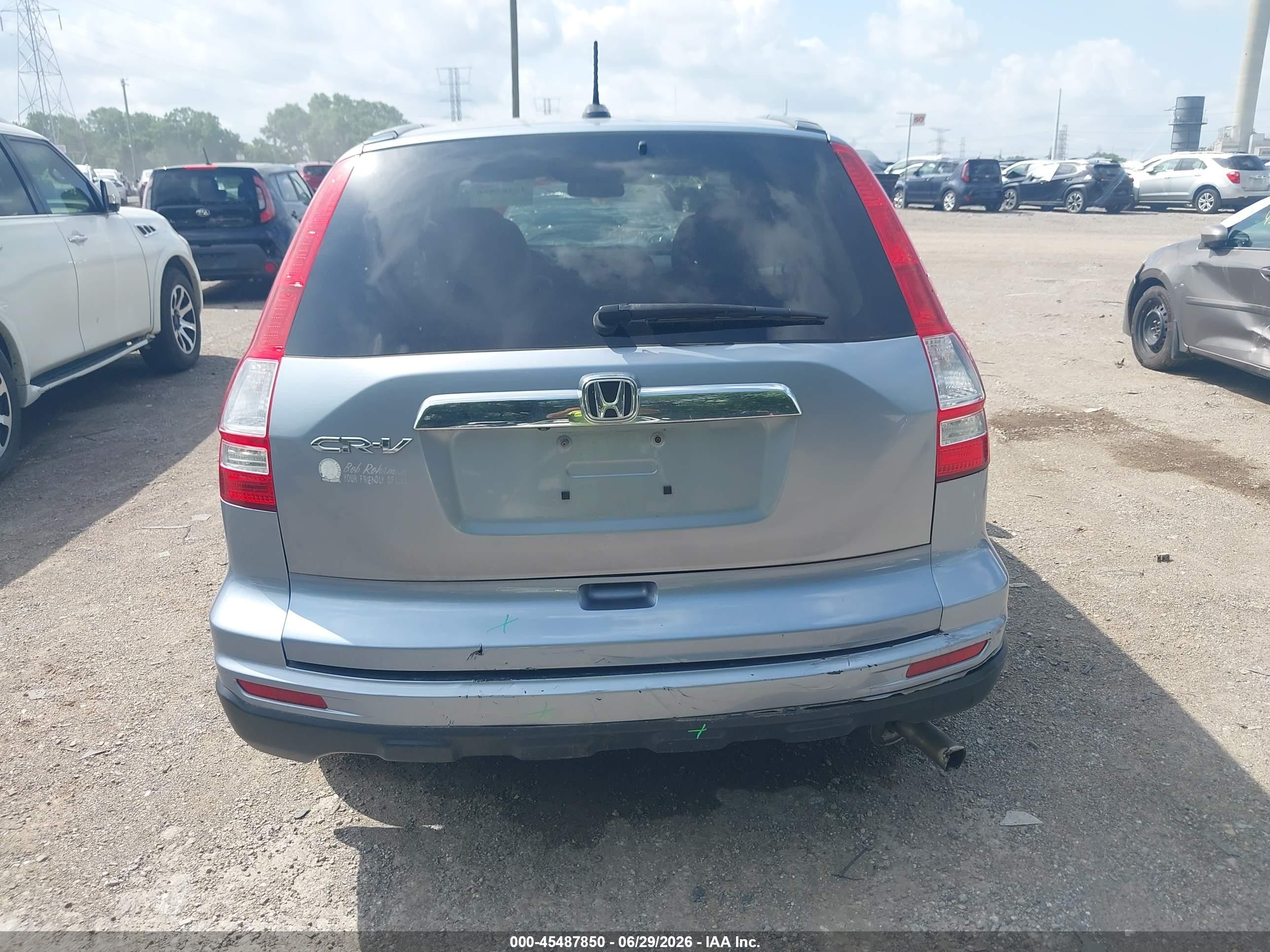 2011 Honda Cr-v Ex-l Blue vin: 5J6RE3H72BL016403