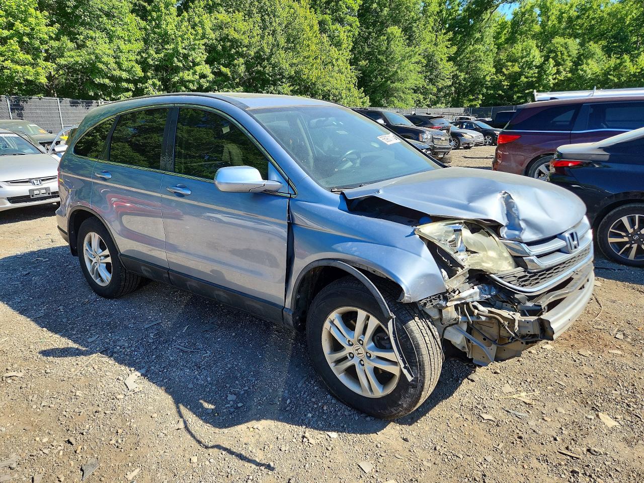 2011 Honda Cr-v Exl Blue vin: 5J6RE3H72BL026932
