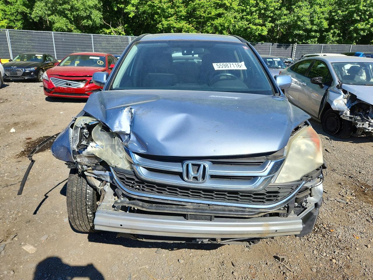 2011 Honda Cr-v Exl Blue vin: 5J6RE3H72BL026932