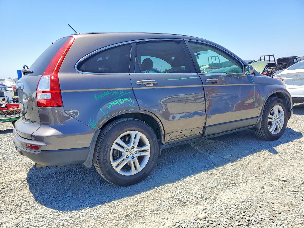 2011 Honda Cr-v Exl Brown vin: 5J6RE3H72BL059333