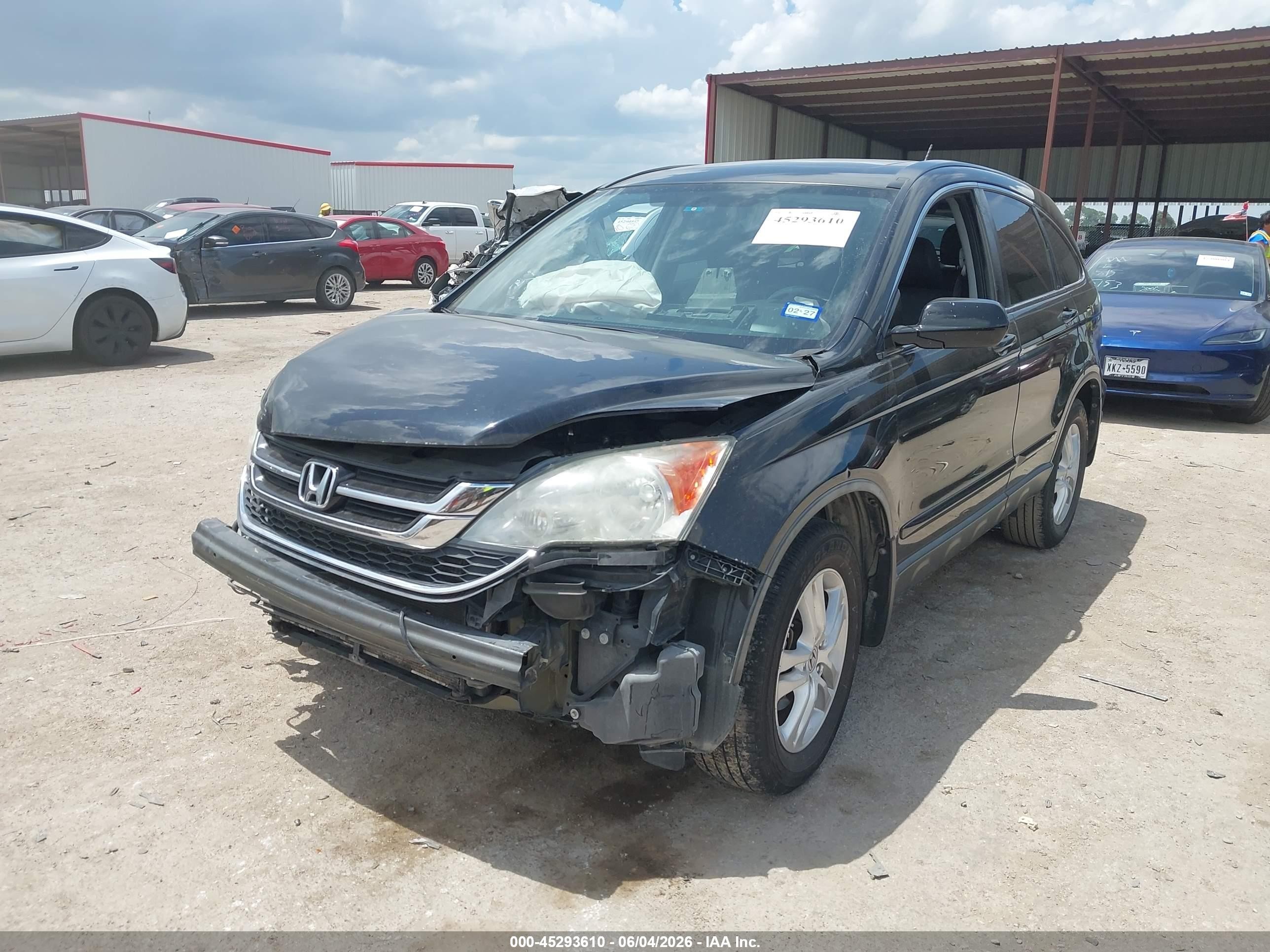 2011 Honda Cr-v Ex-l Black vin: 5J6RE3H72BL060210