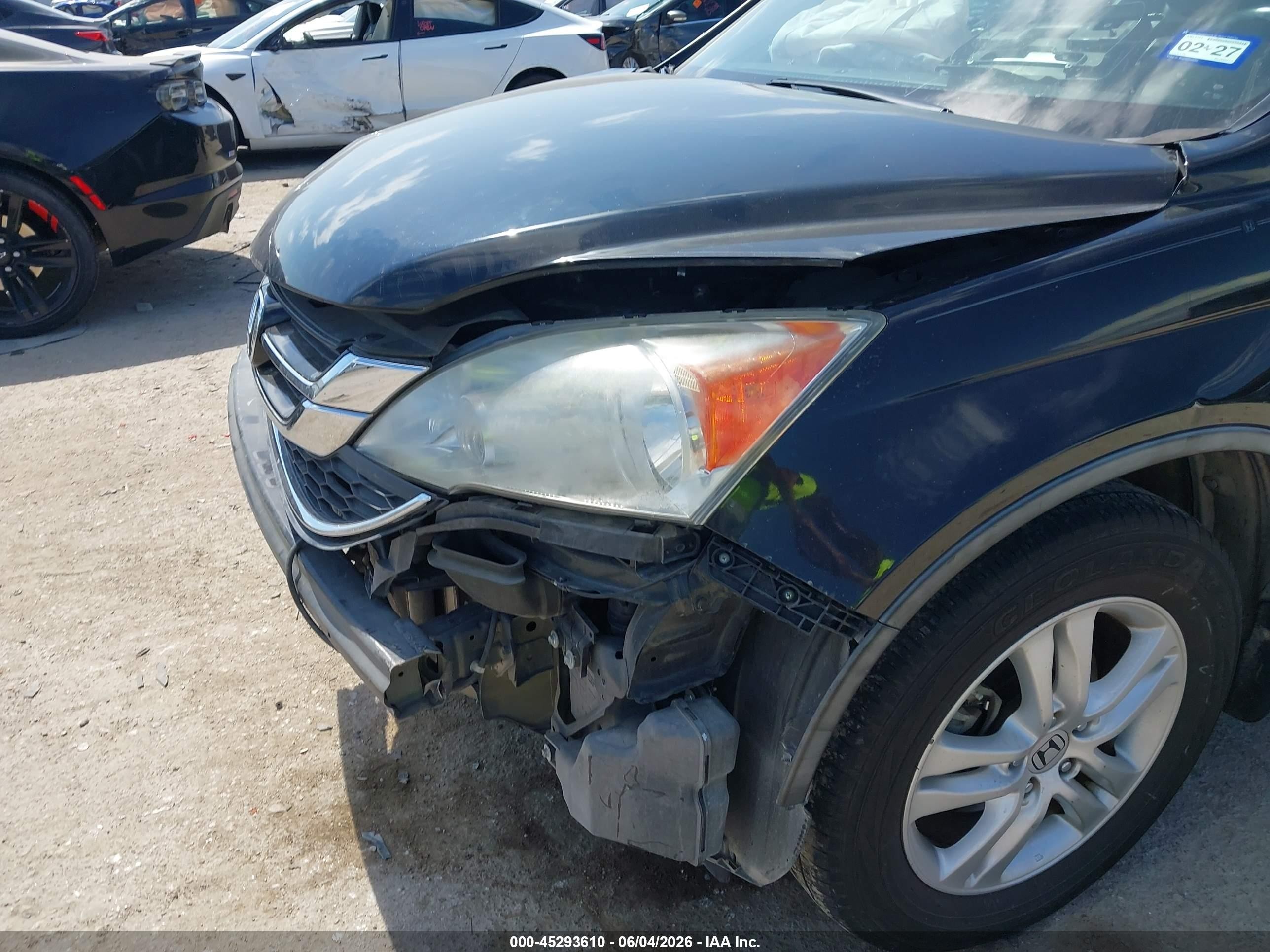 2011 Honda Cr-v Ex-l Black vin: 5J6RE3H72BL060210
