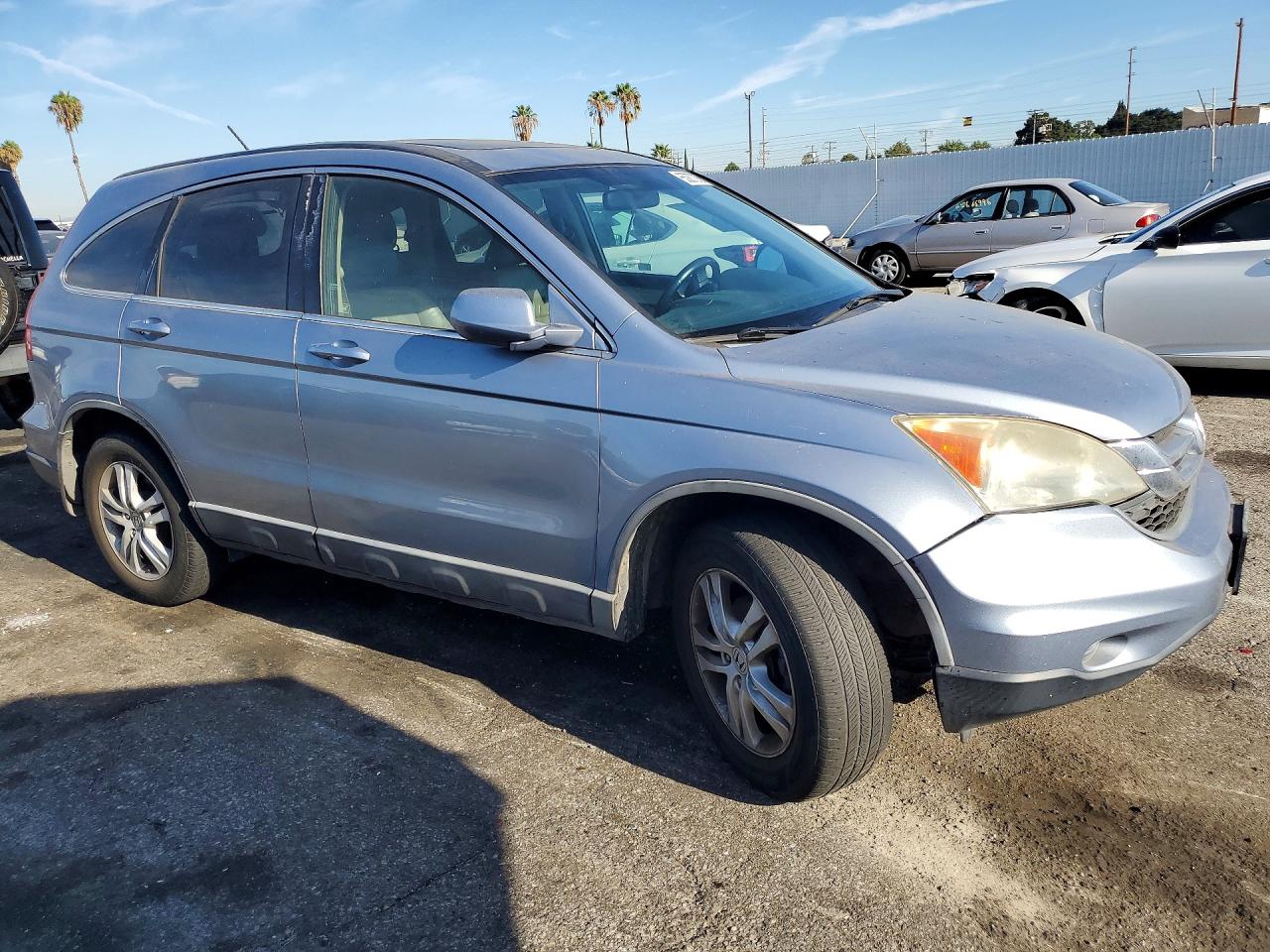 2010 Honda Cr-v Exl Blue vin: 5J6RE3H73AL006381