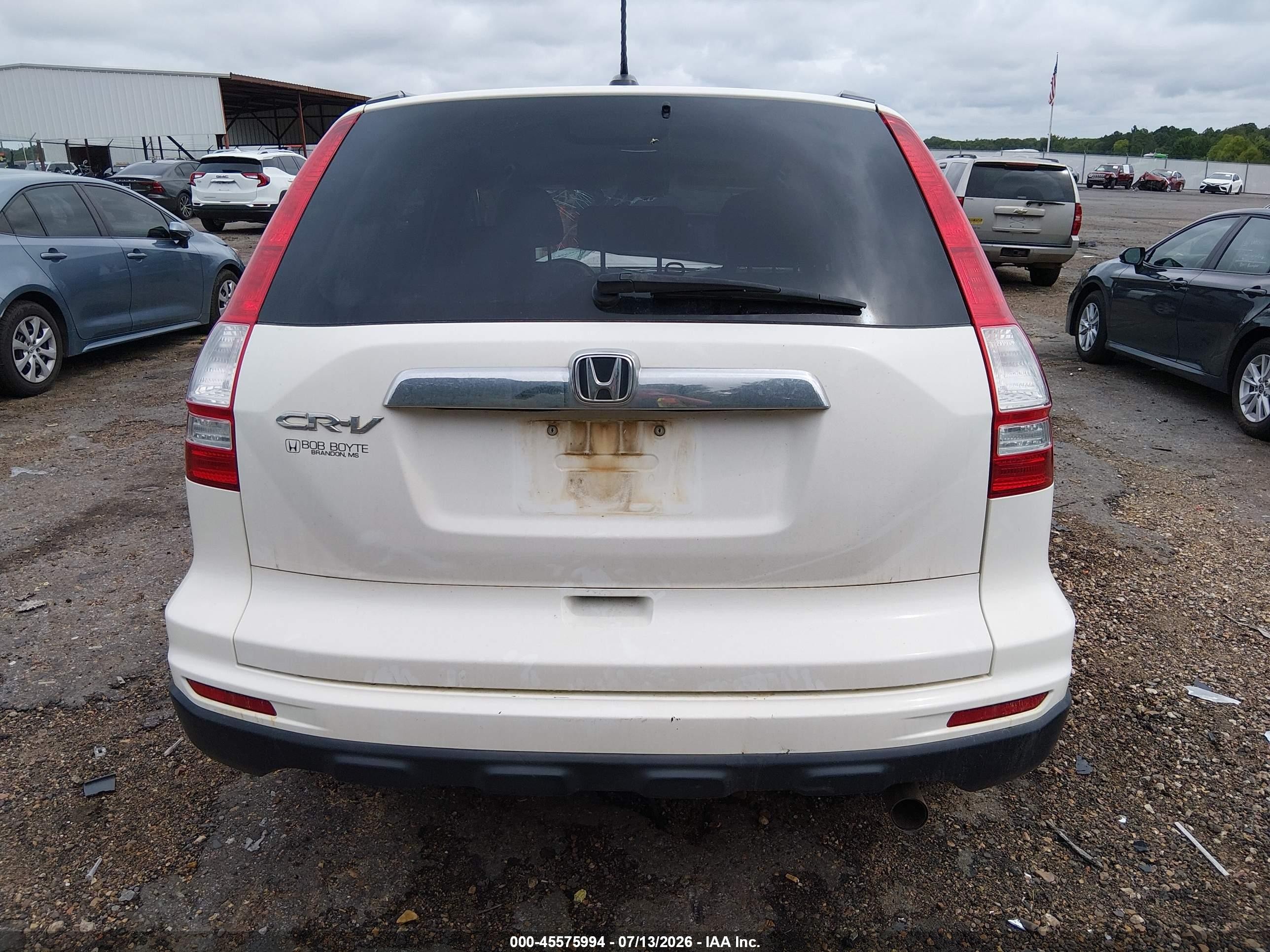 2010 Honda Cr-v Ex-l White vin: 5J6RE3H73AL019597