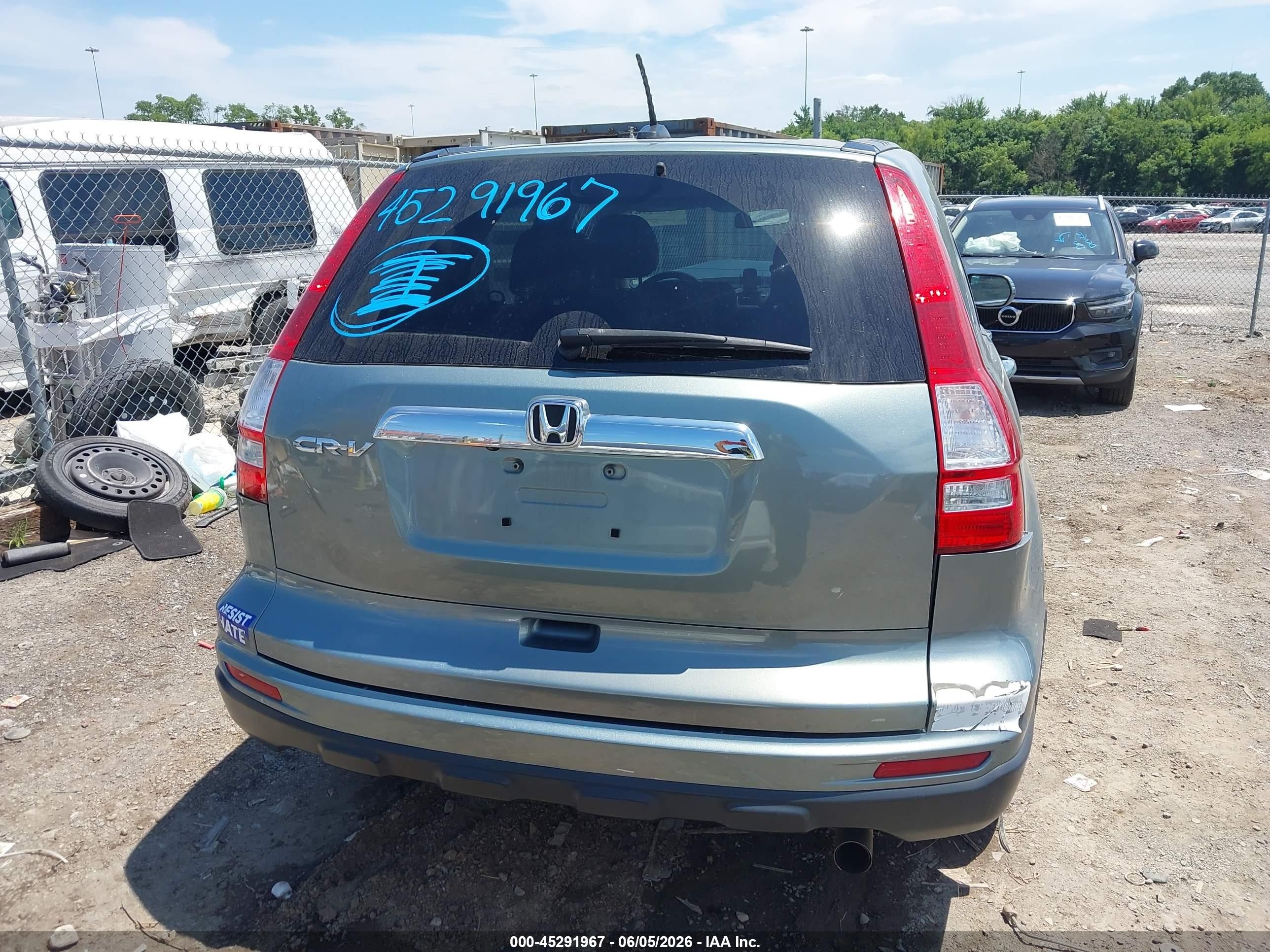 2010 Honda Cr-v Ex-l Light Blue vin: 5J6RE3H73AL039297