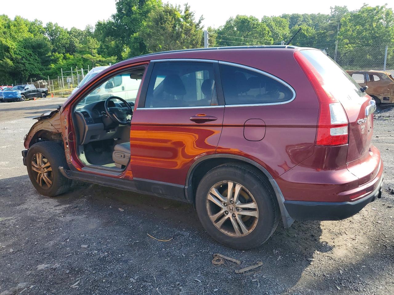 2010 Honda Cr-v Exl Red vin: 5J6RE3H73AL042250