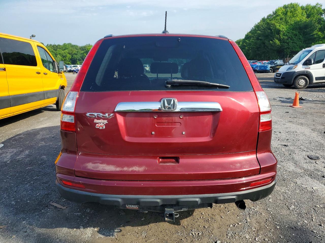 2010 Honda Cr-v Exl Red vin: 5J6RE3H73AL042250