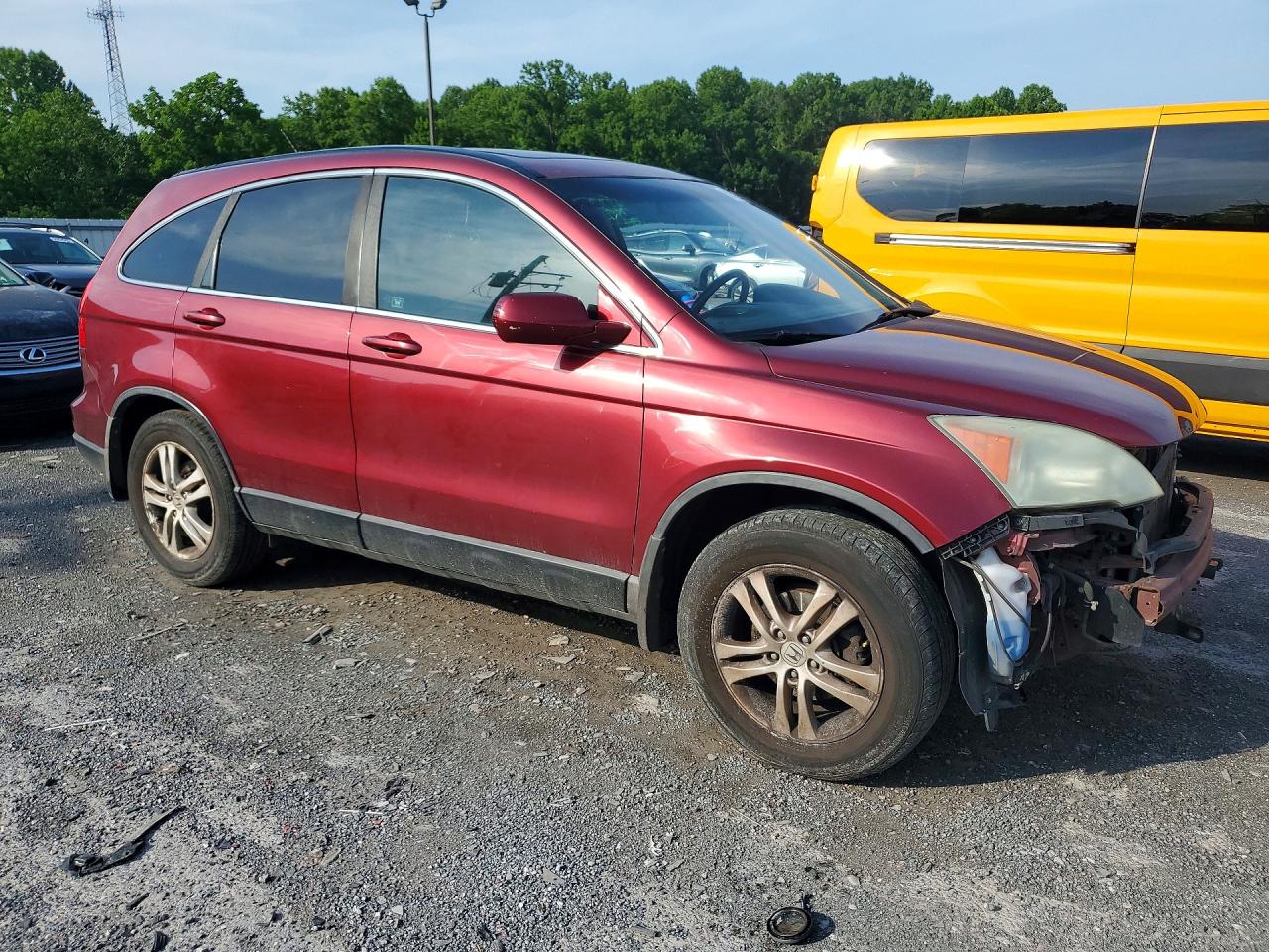 2010 Honda Cr-v Exl Red vin: 5J6RE3H73AL042250