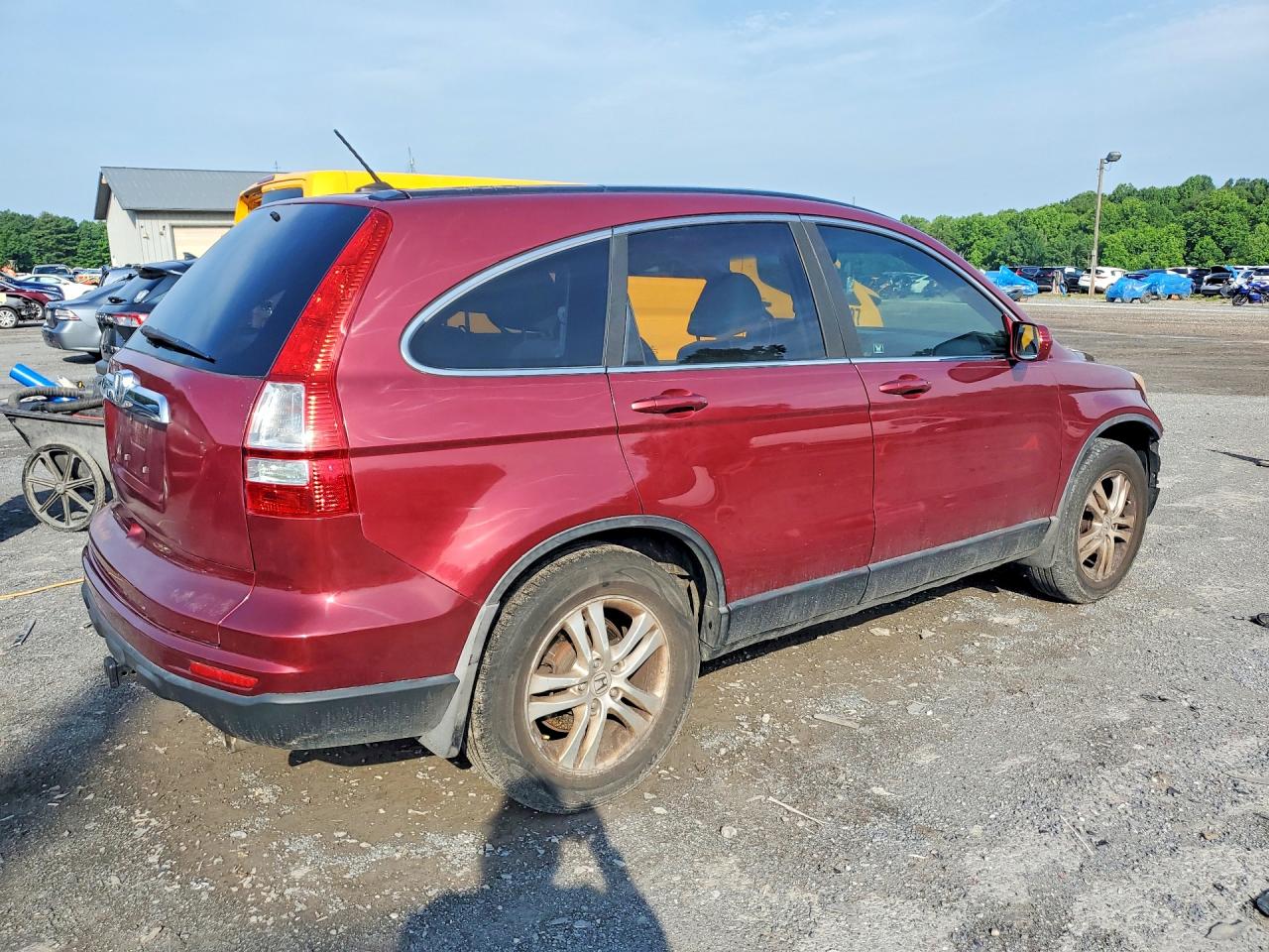 2010 Honda Cr-v Exl Red vin: 5J6RE3H73AL042250