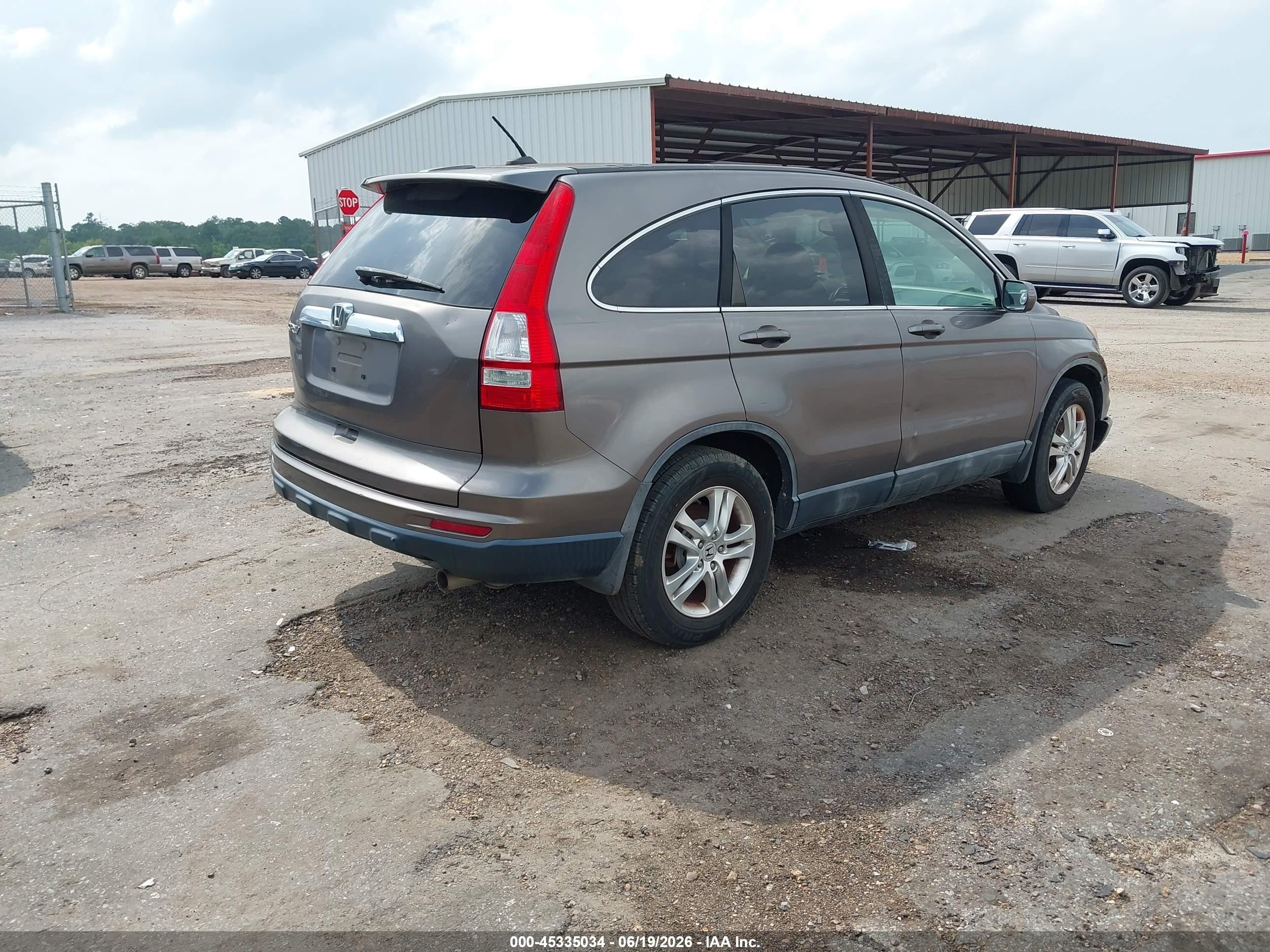 2010 Honda Cr-v Ex-l Gray vin: 5J6RE3H73AL048386
