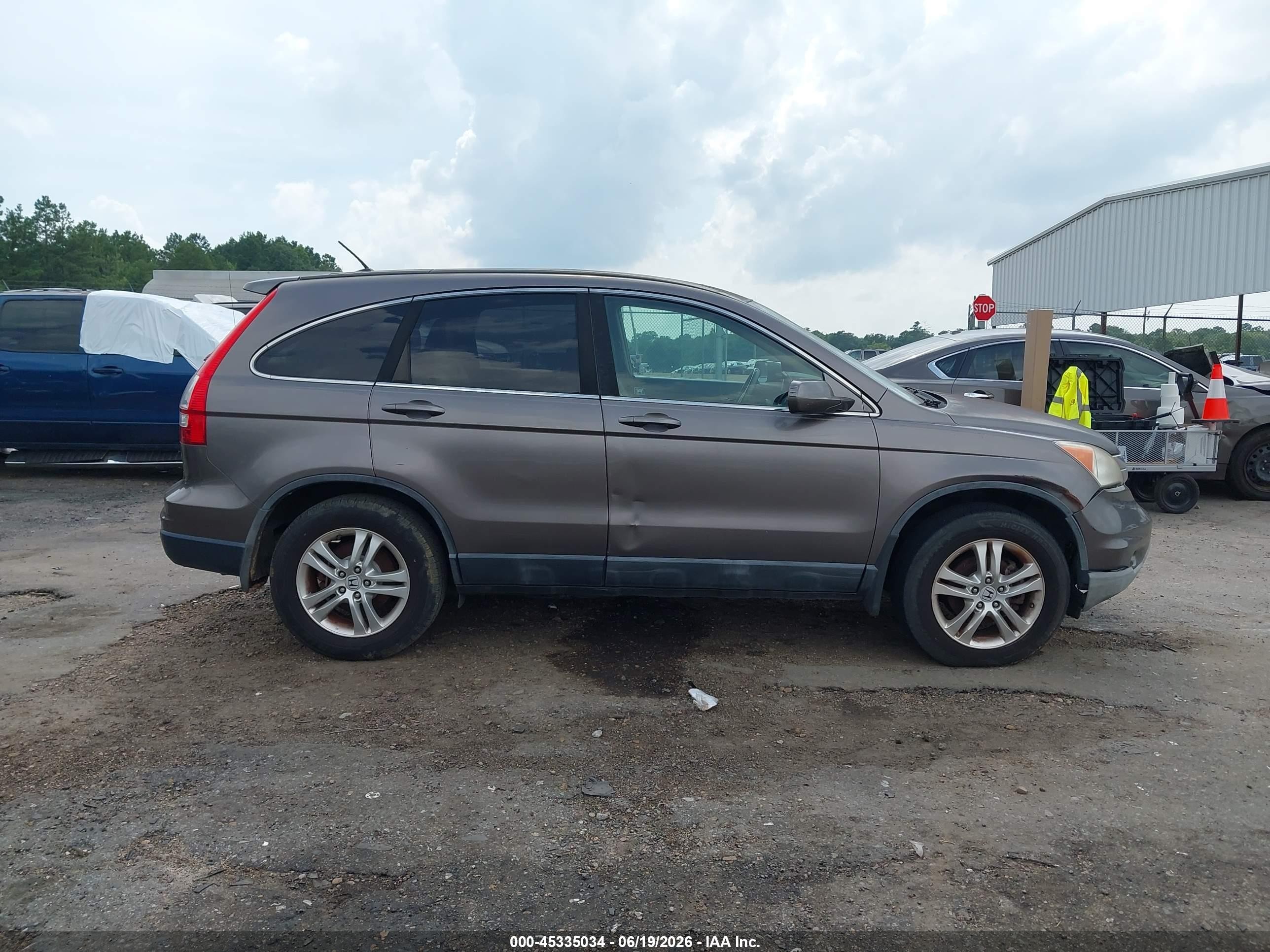 2010 Honda Cr-v Ex-l Gray vin: 5J6RE3H73AL048386