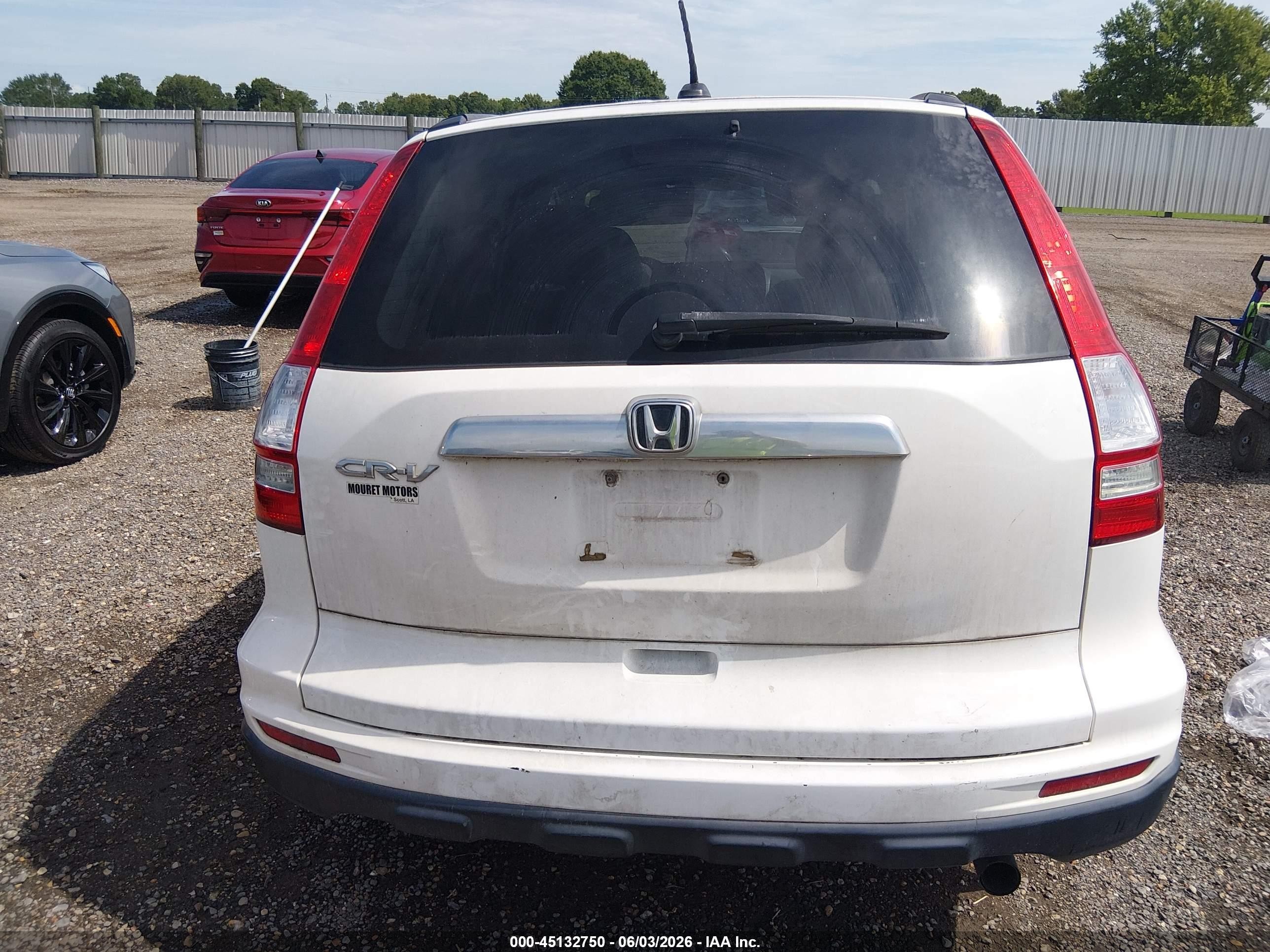 2010 Honda Cr-v Ex-l White vin: 5J6RE3H73AL049540