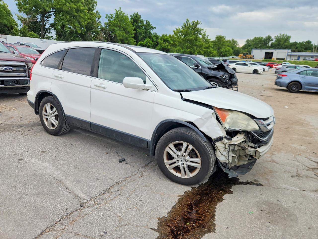 2011 Honda Cr-v Exl White vin: 5J6RE3H73BL020427