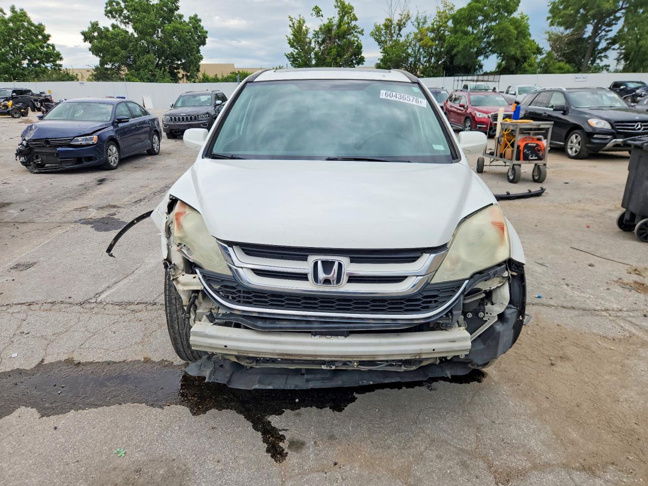 2011 Honda Cr-v Exl White vin: 5J6RE3H73BL020427