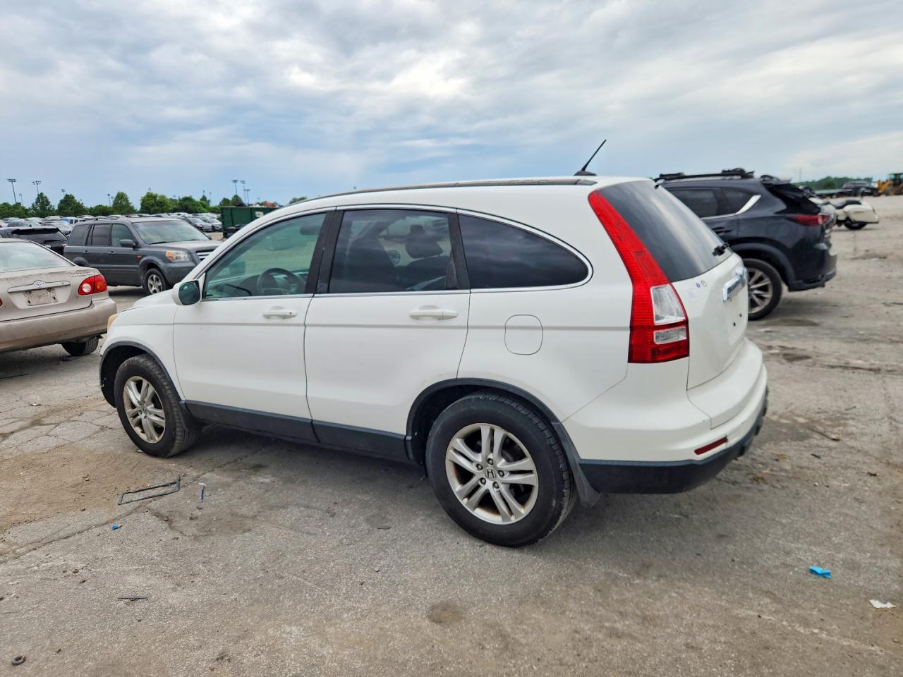 2011 Honda Cr-v Exl White vin: 5J6RE3H73BL020427