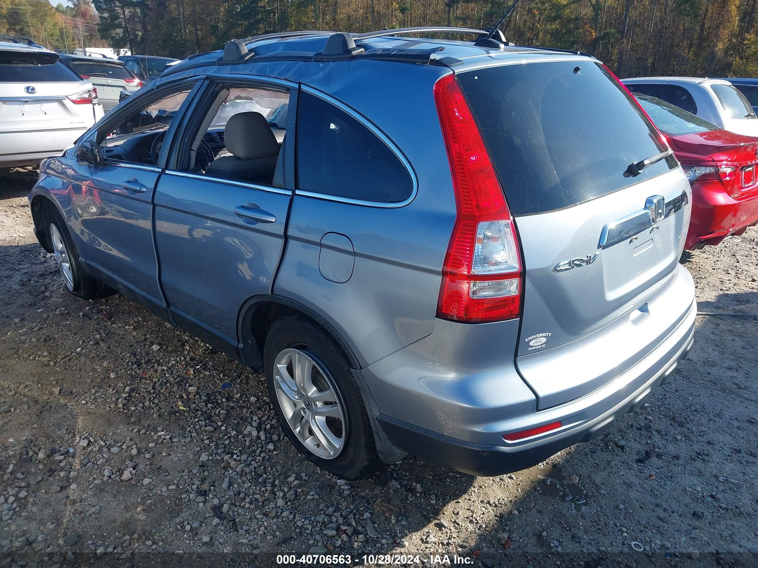 2011 Honda Cr-v Ex-l Light Blue vin: 5J6RE3H73BL048776