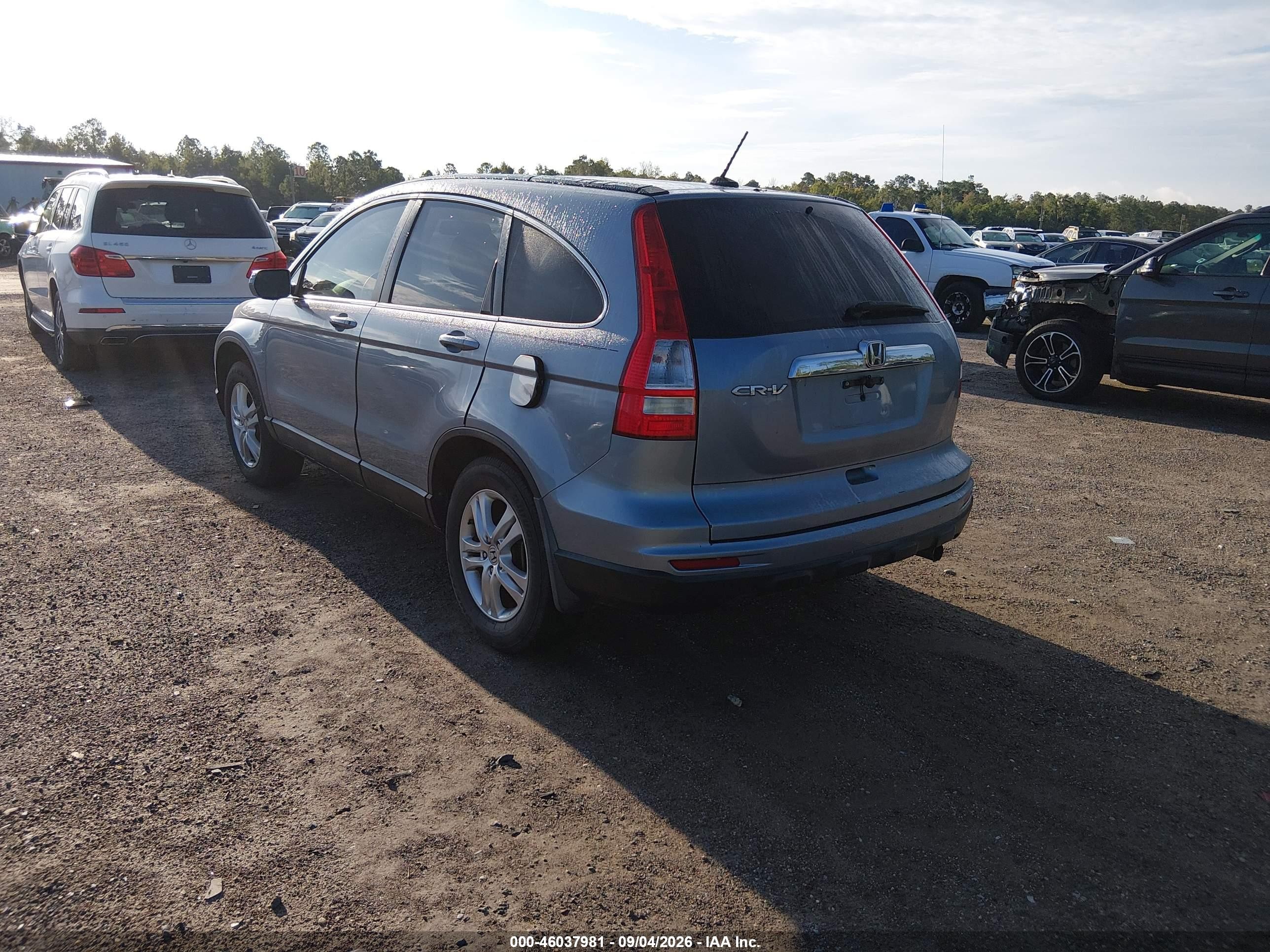 2011 Honda Cr-v Ex-l Blue vin: 5J6RE3H73BL050981