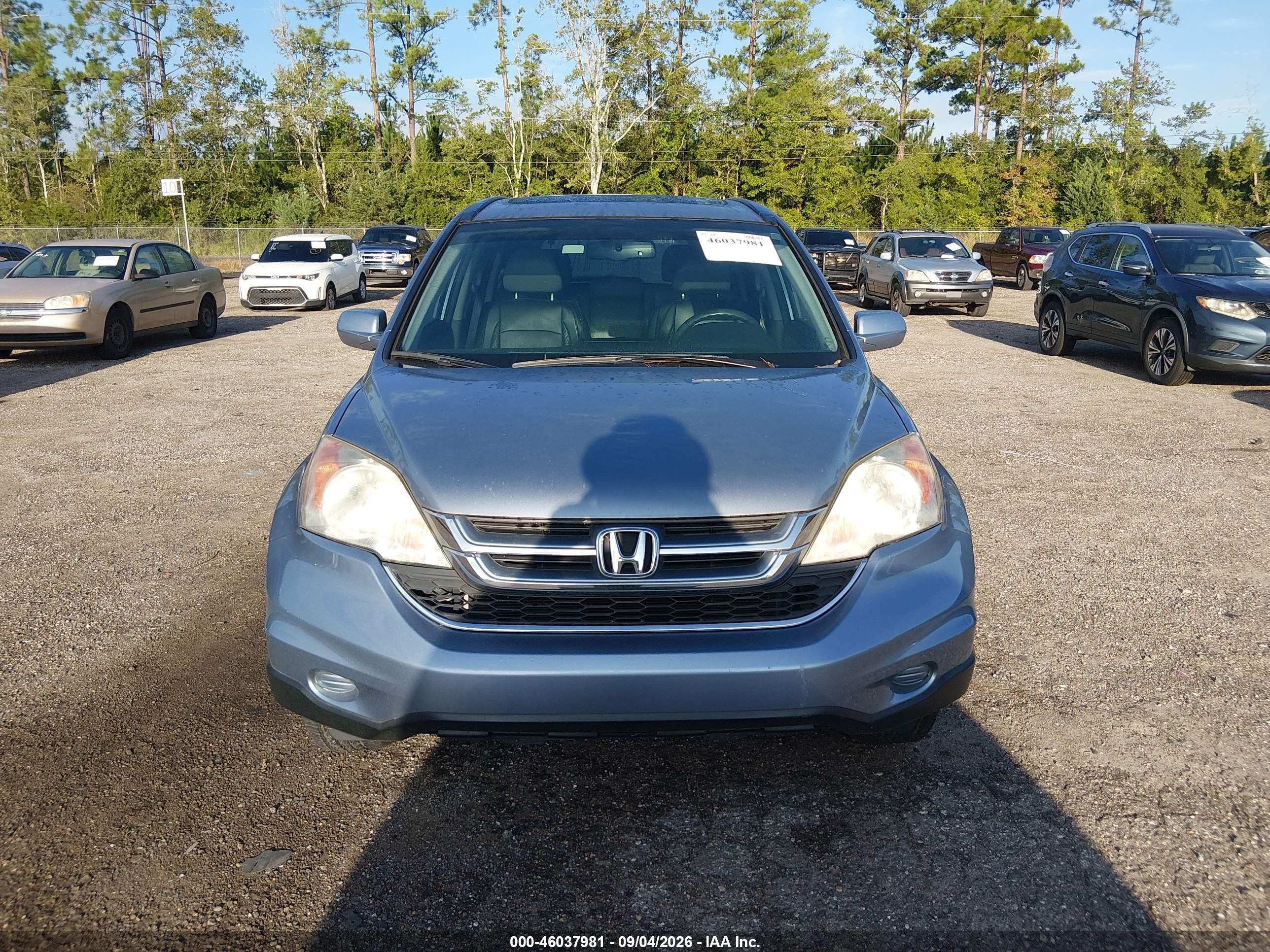 2011 Honda Cr-v Ex-l Blue vin: 5J6RE3H73BL050981