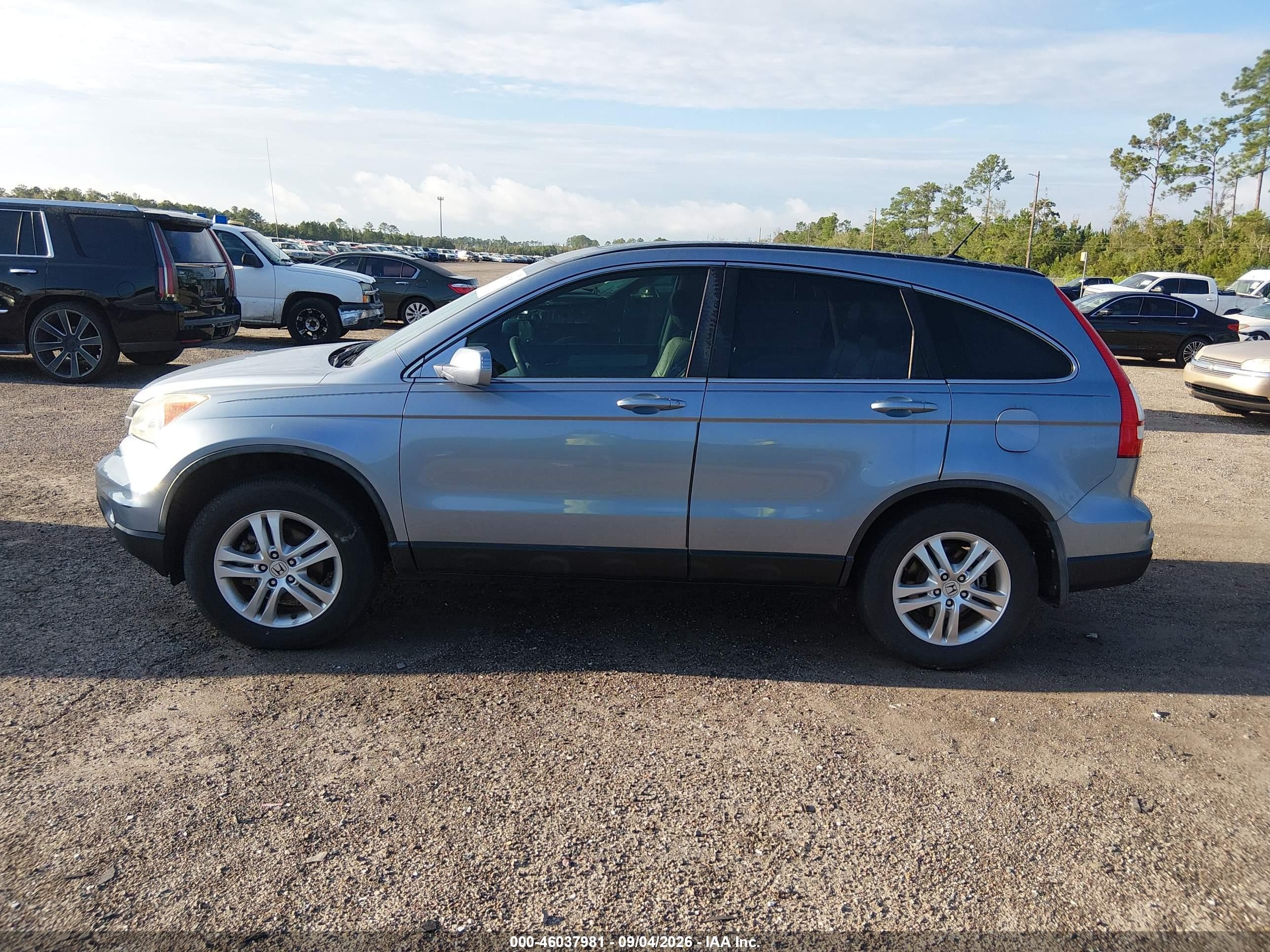 2011 Honda Cr-v Ex-l Blue vin: 5J6RE3H73BL050981