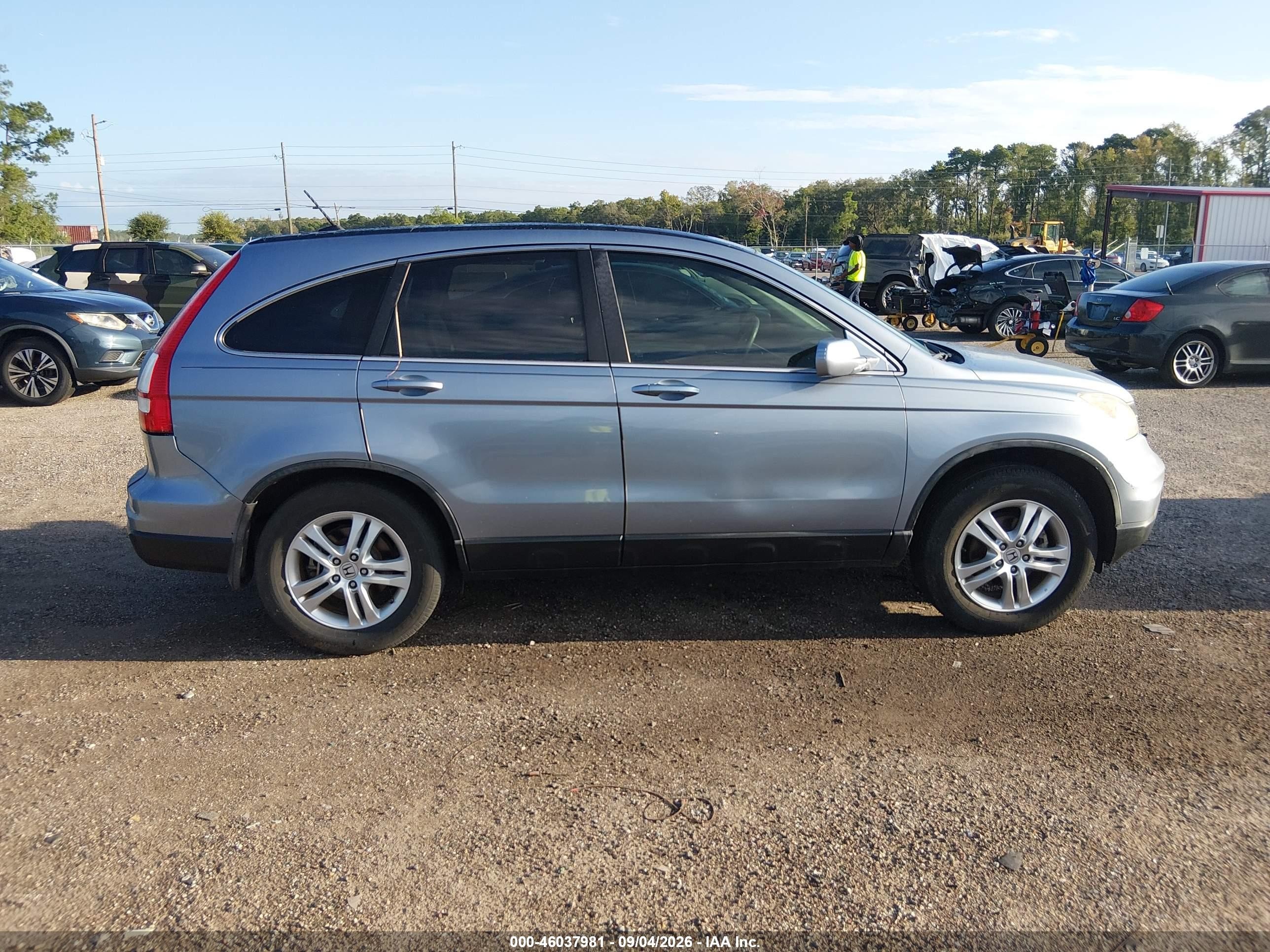 2011 Honda Cr-v Ex-l Blue vin: 5J6RE3H73BL050981