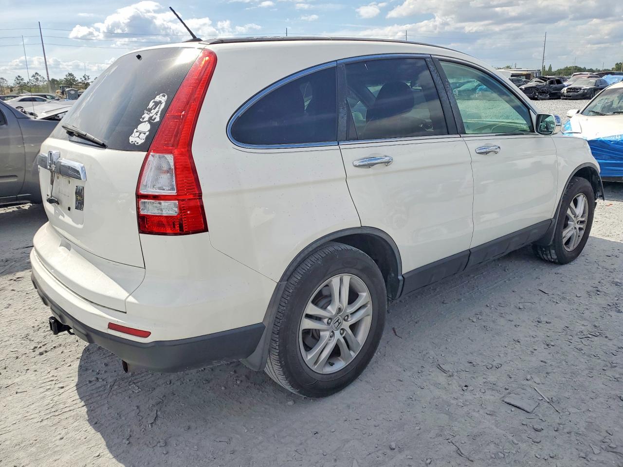 2011 Honda Cr-v Exl White vin: 5J6RE3H73BL051841