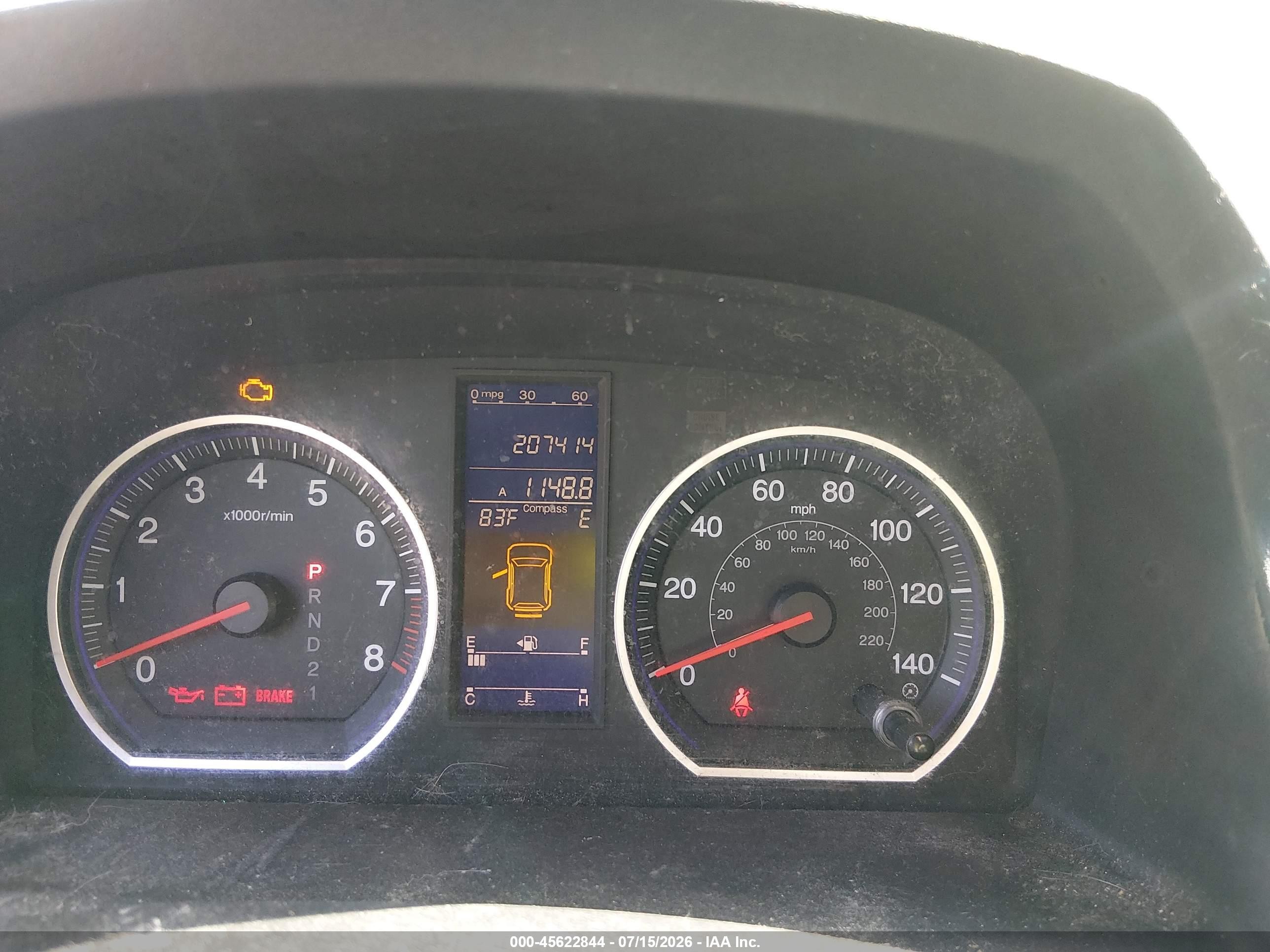 2011 Honda Cr-v Ex-l Blue vin: 5J6RE3H73BL053363
