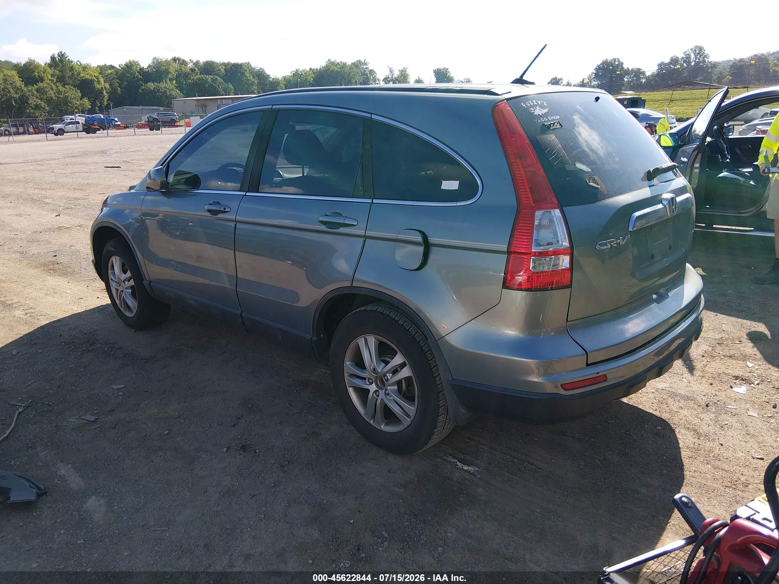 2011 Honda Cr-v Ex-l Blue vin: 5J6RE3H73BL053363
