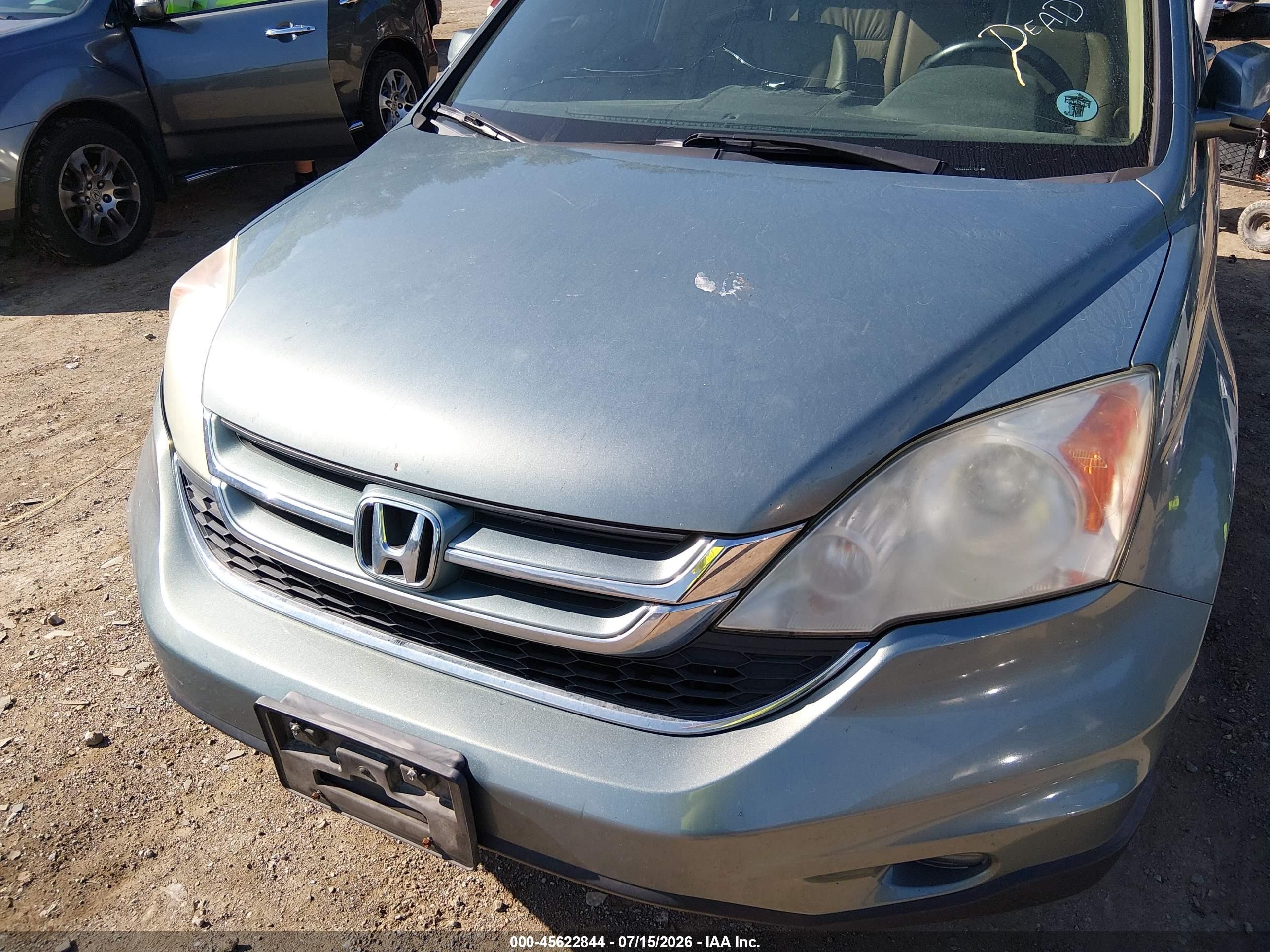 2011 Honda Cr-v Ex-l Blue vin: 5J6RE3H73BL053363